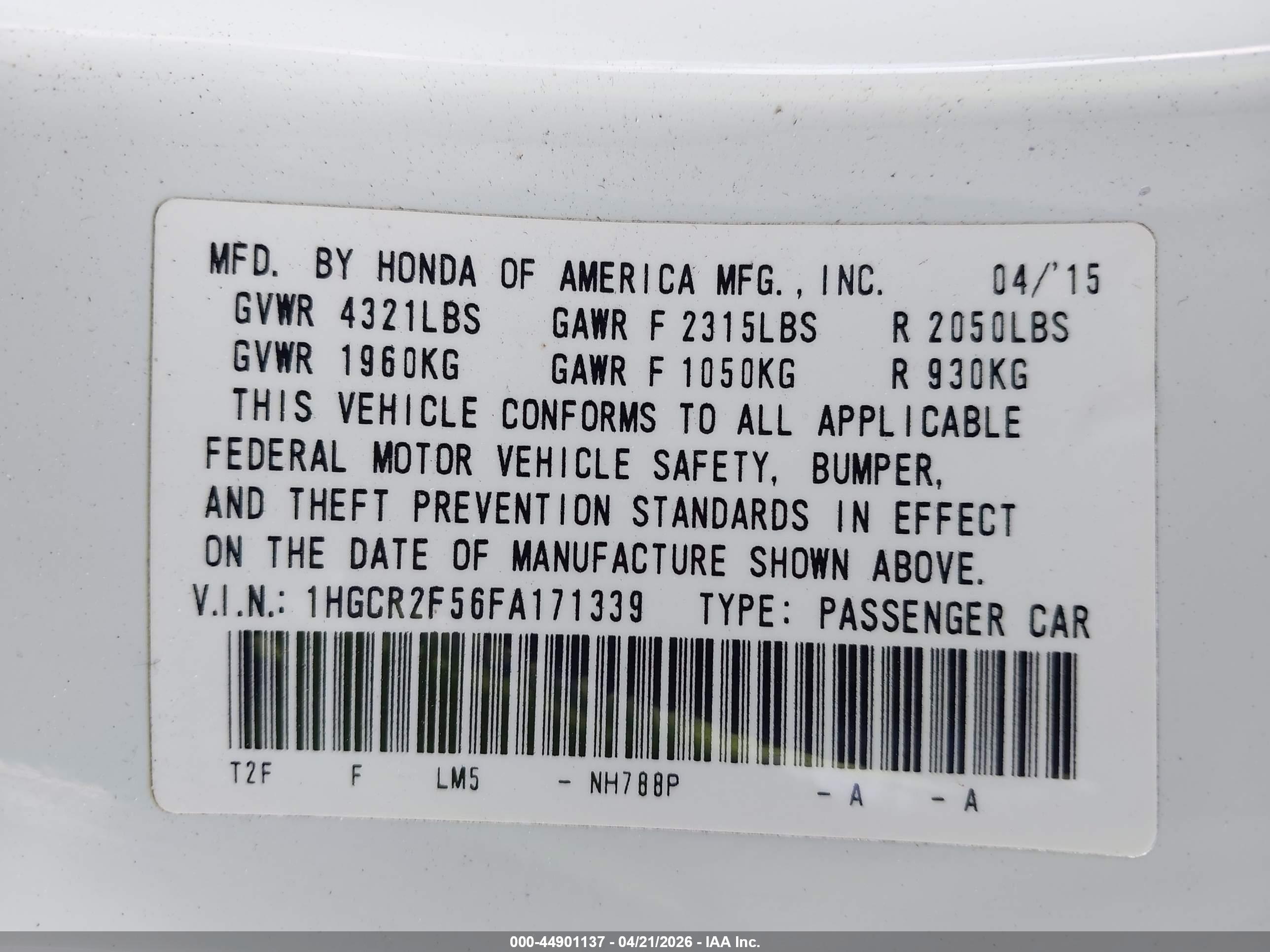 HONDA ACCORD image 9