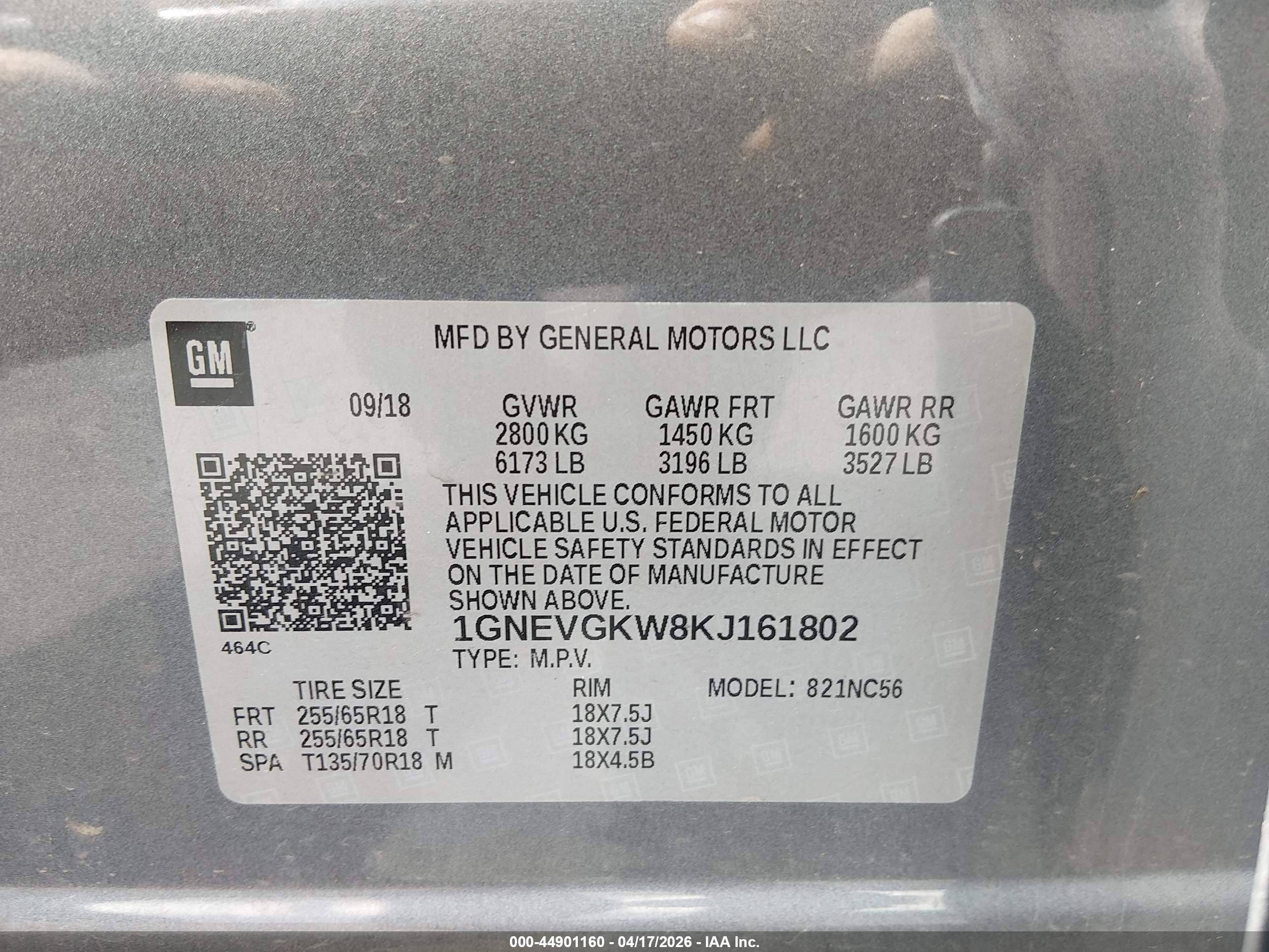 CHEVROLET TRAVERSE image 9