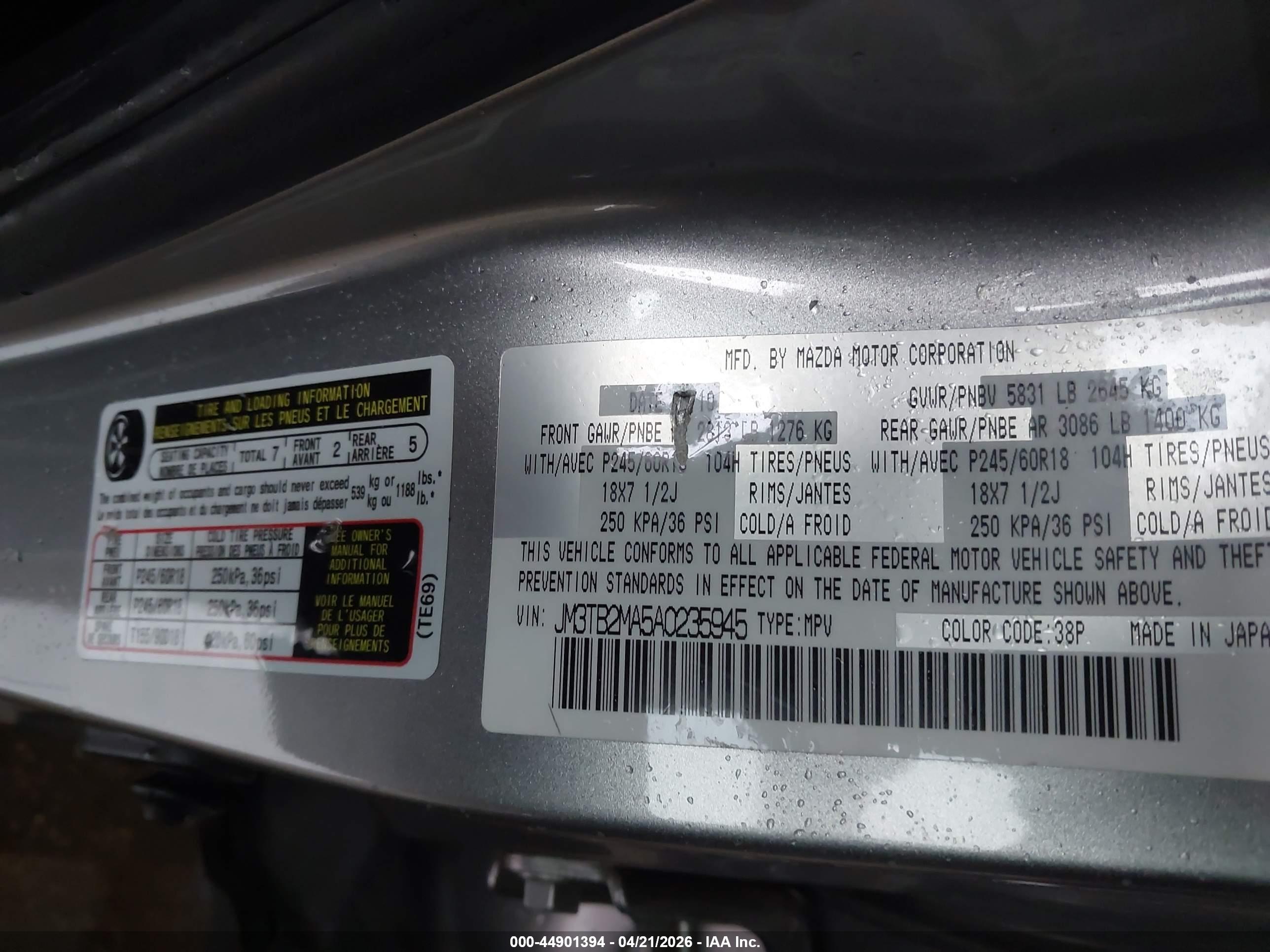 MAZDA CX-9 image 9