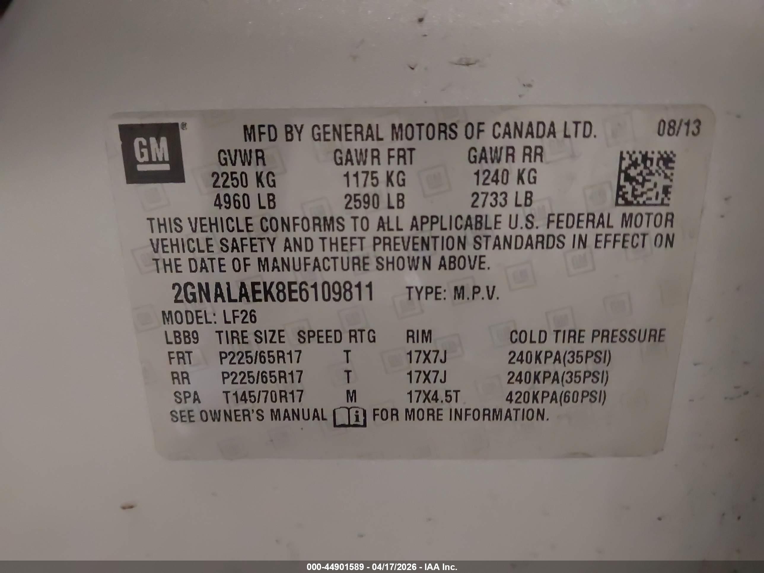 CHEVROLET EQUINOX image 9