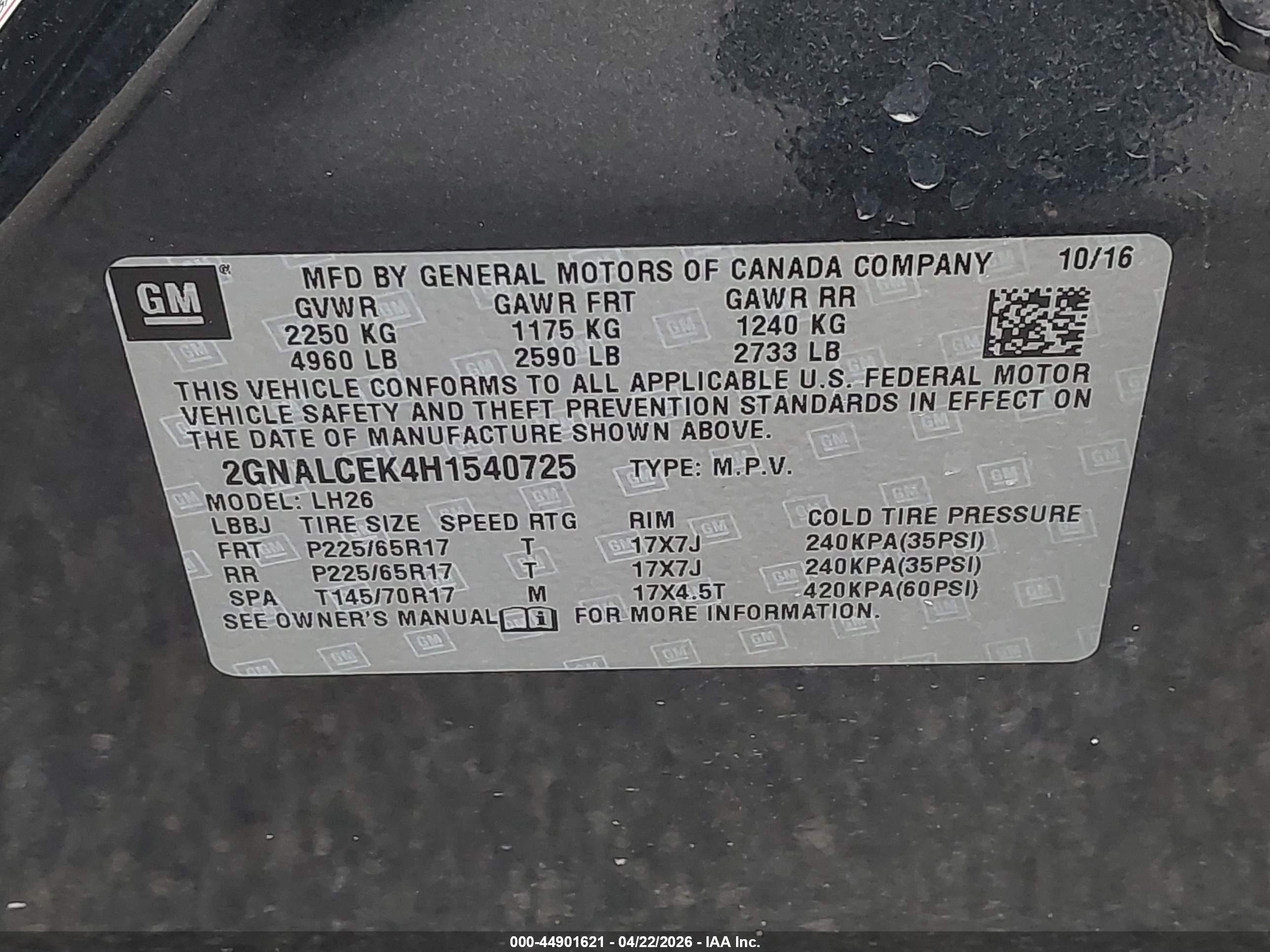 CHEVROLET EQUINOX image 9