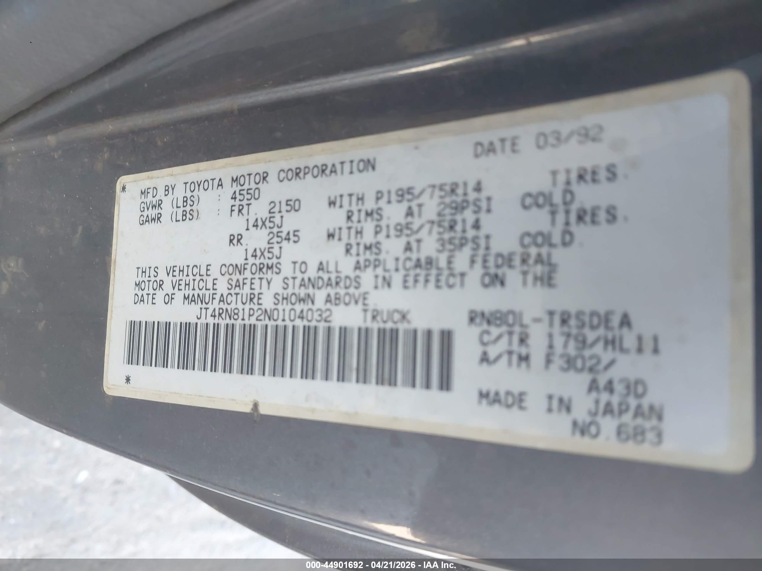 TOYOTA PICKUP image 9