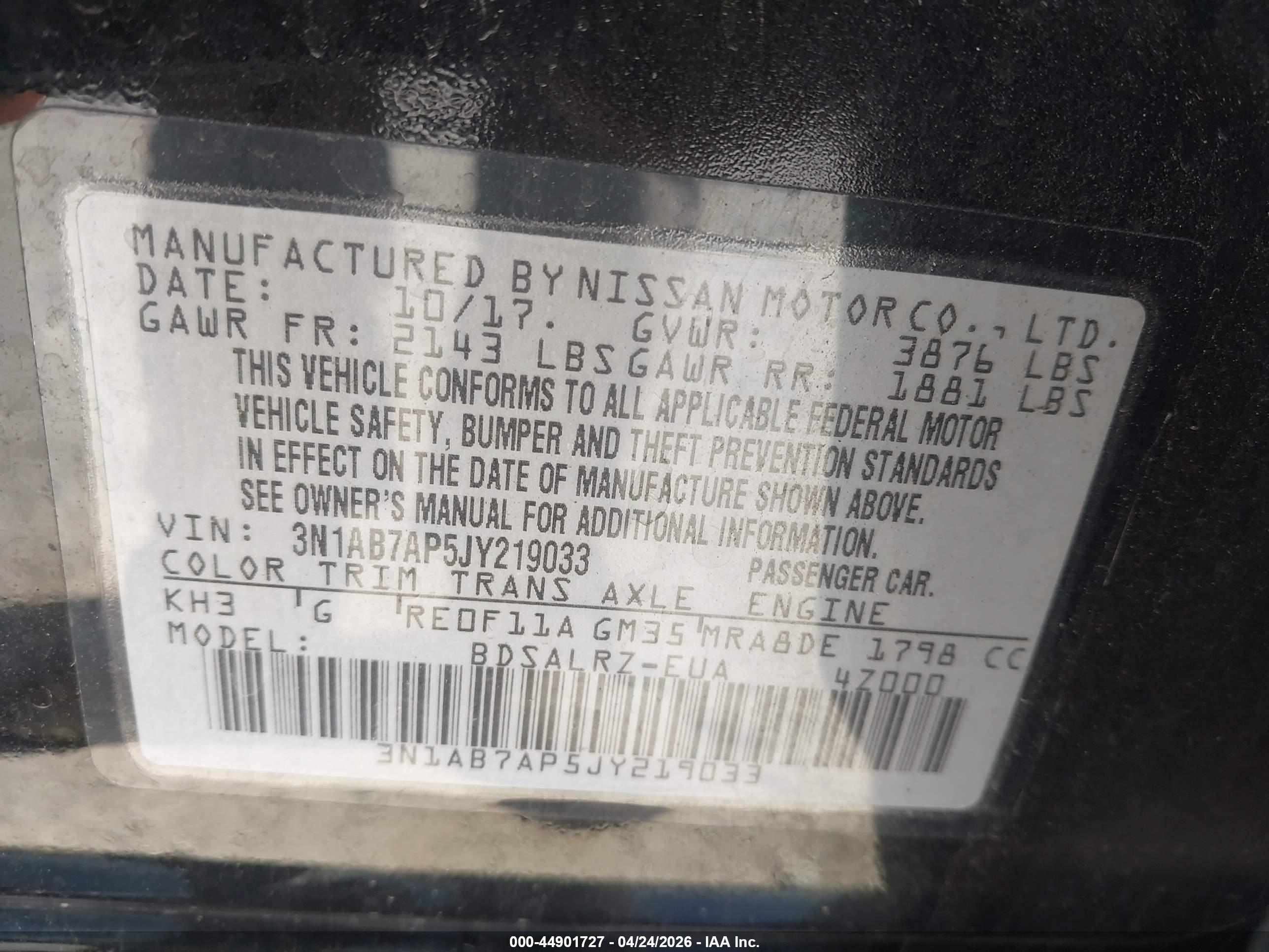 NISSAN SENTRA image 9