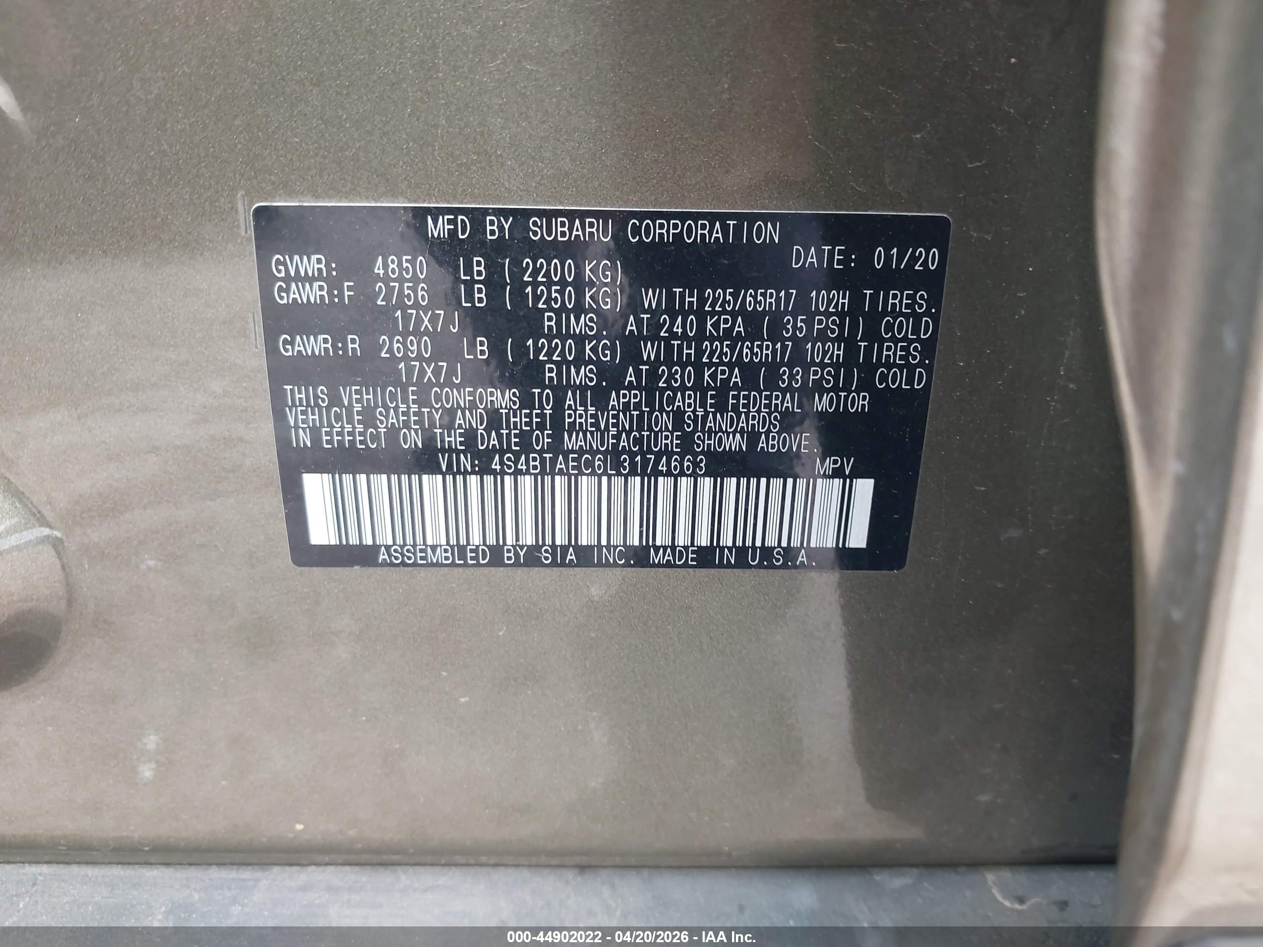 SUBARU OUTBACK image 9