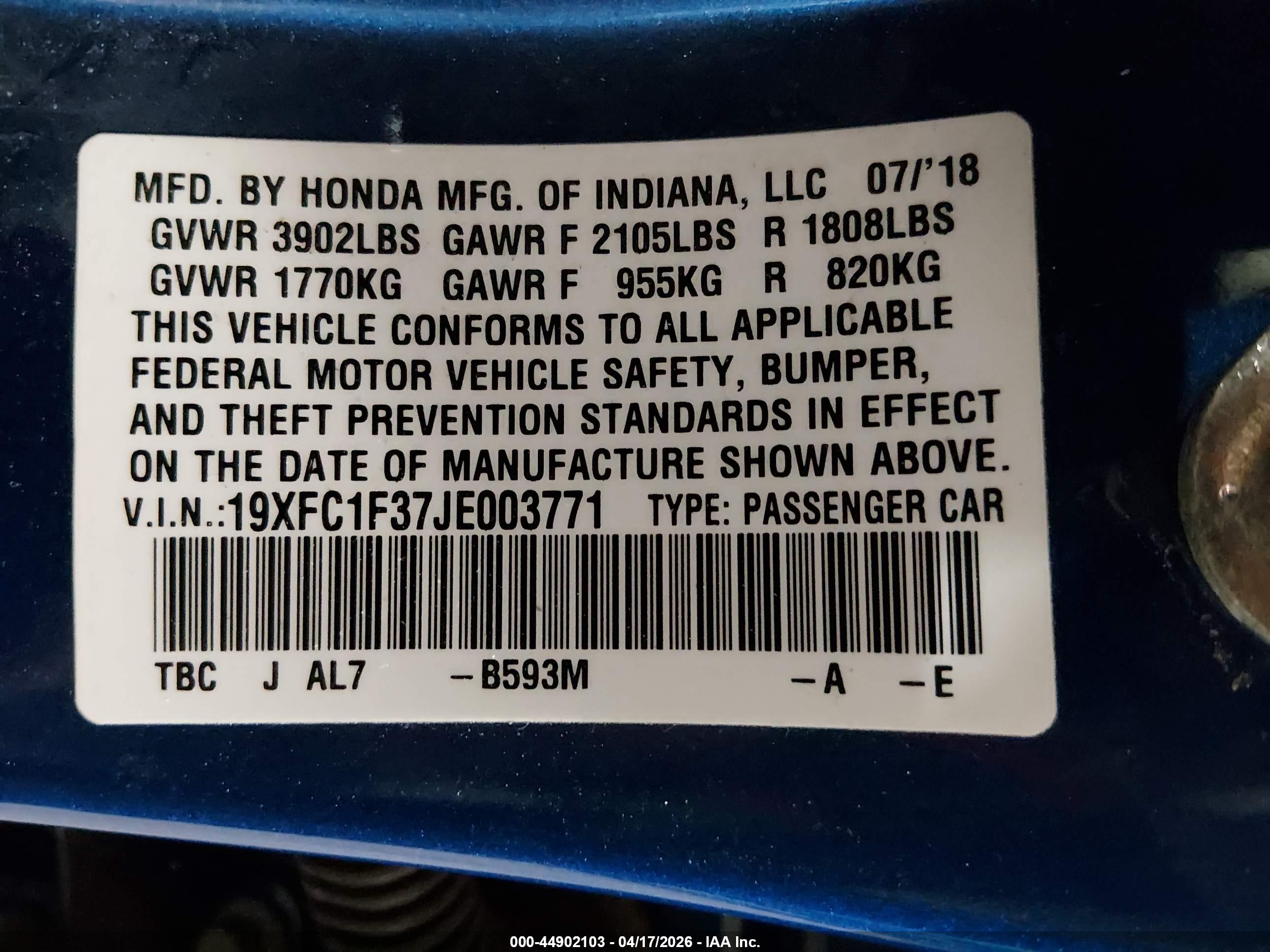HONDA CIVIC image 9