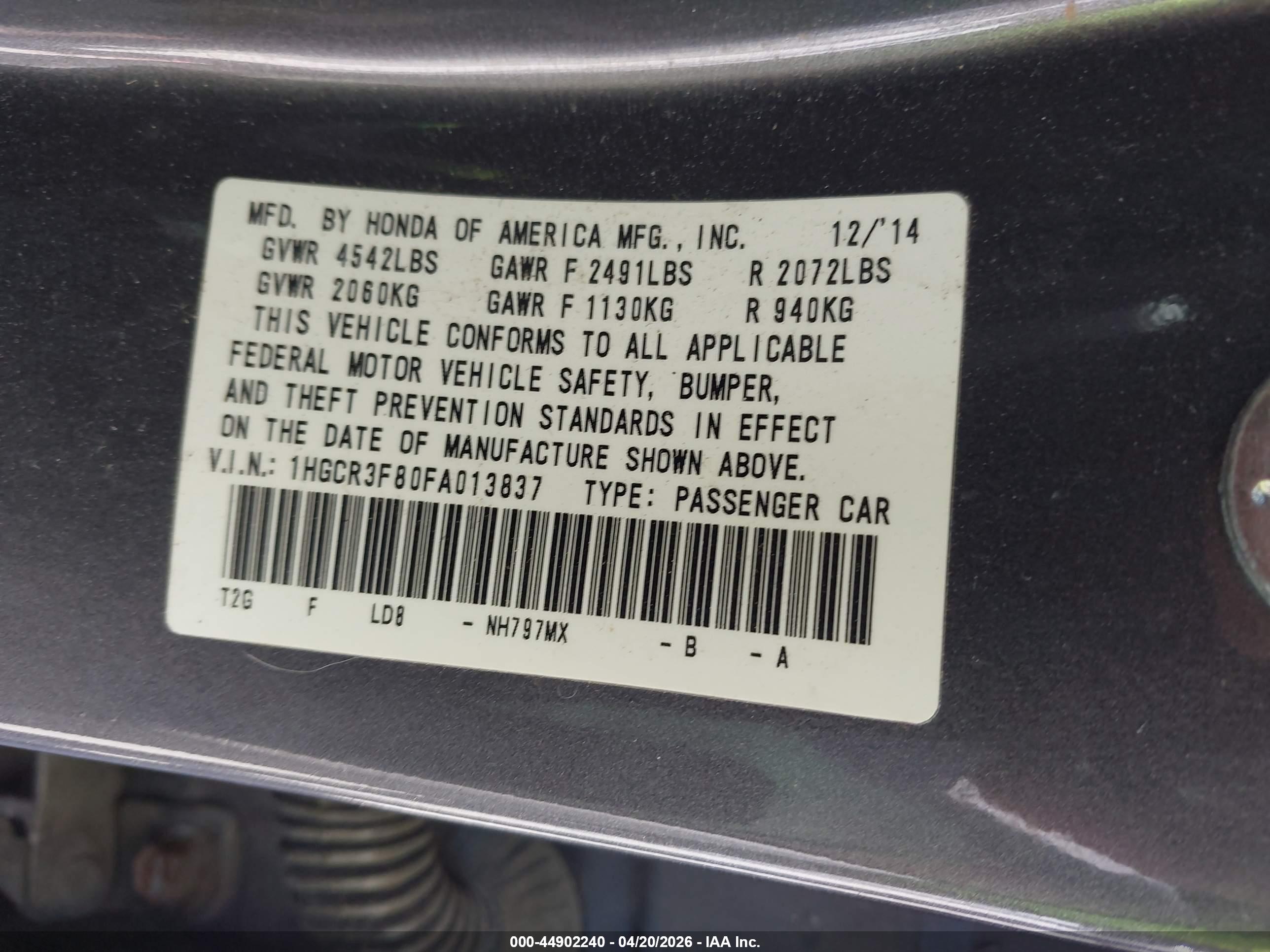 HONDA ACCORD image 9