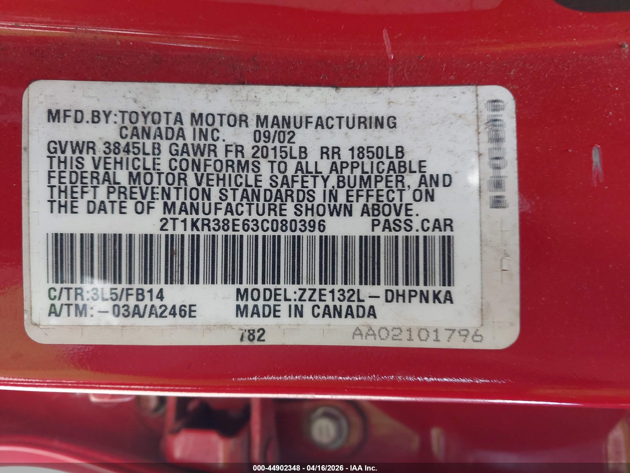 TOYOTA MATRIX image 9