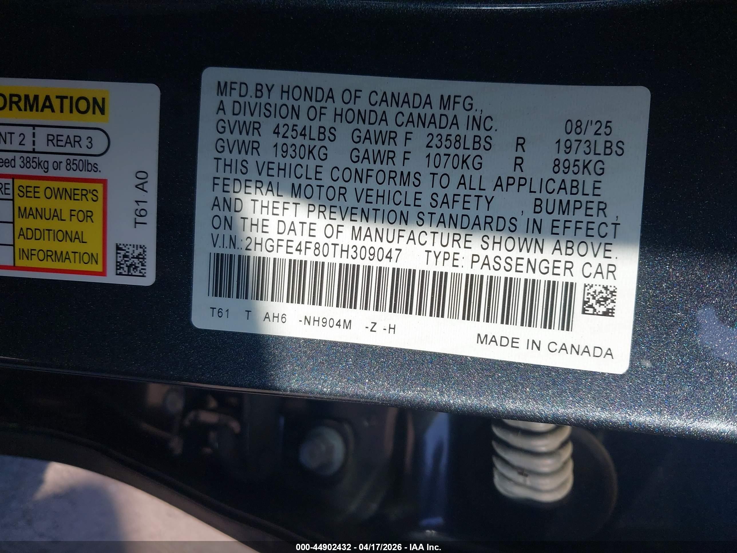 HONDA CIVIC image 9