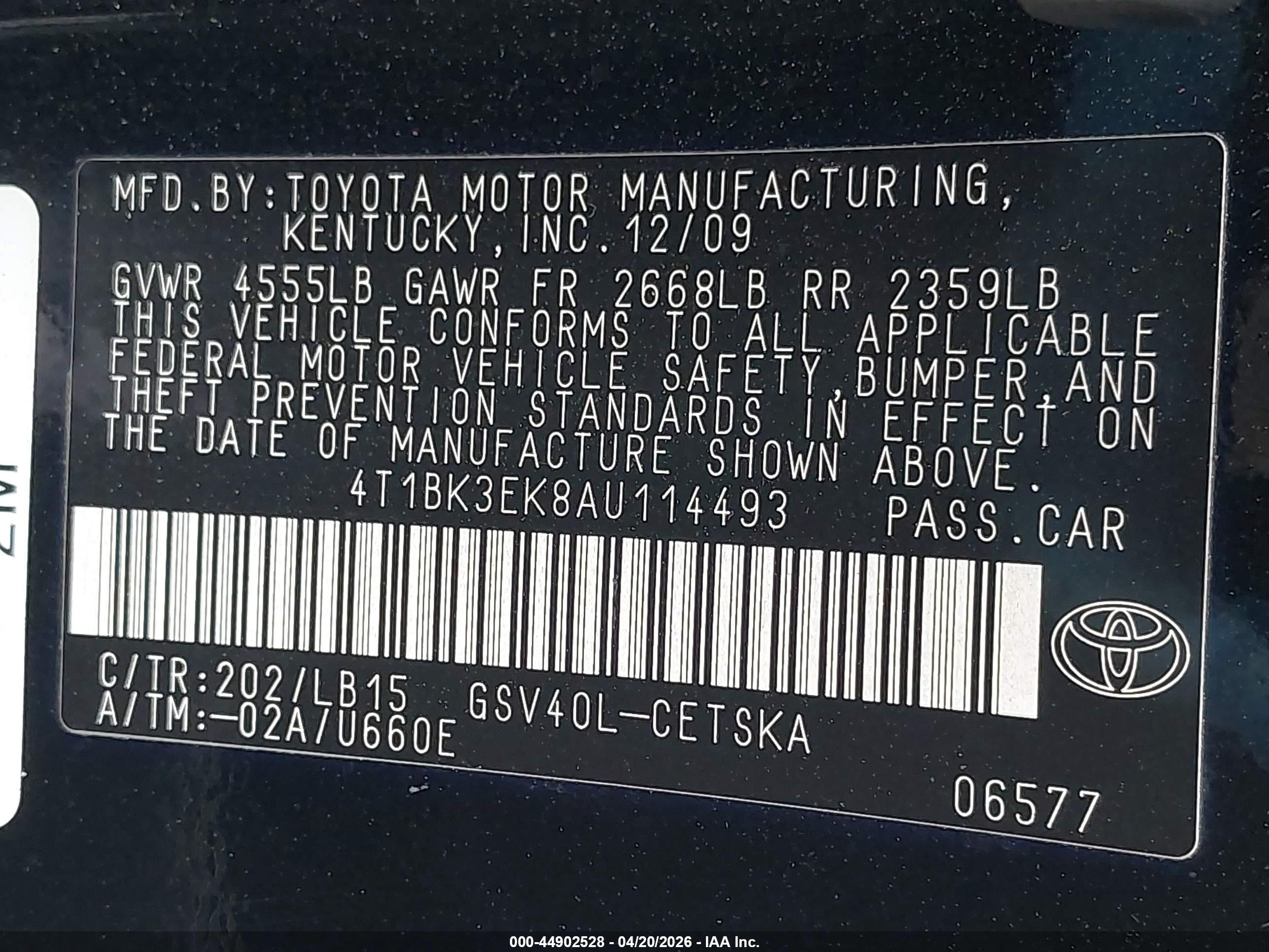 TOYOTA CAMRY image 9