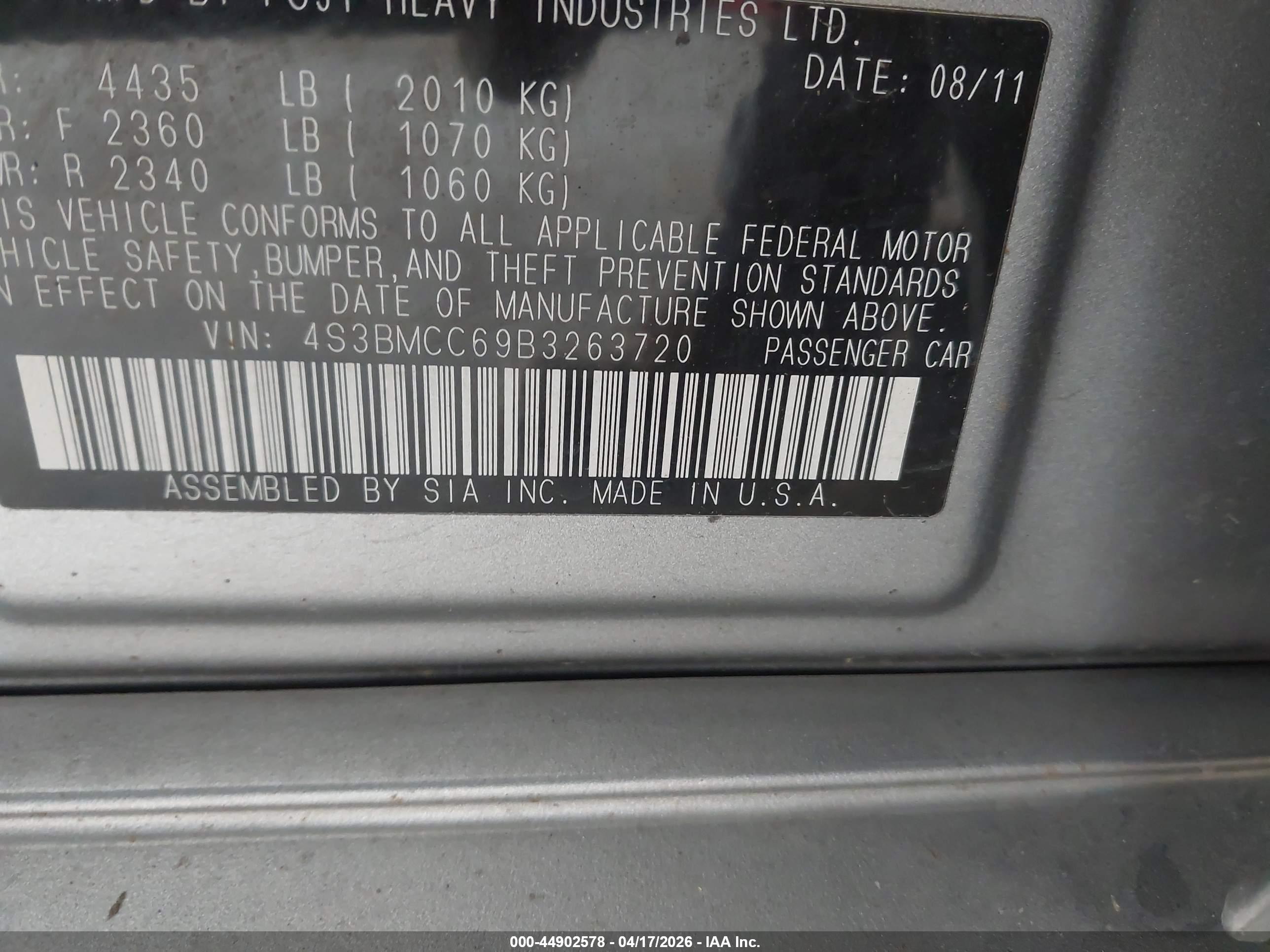 SUBARU LEGACY image 9