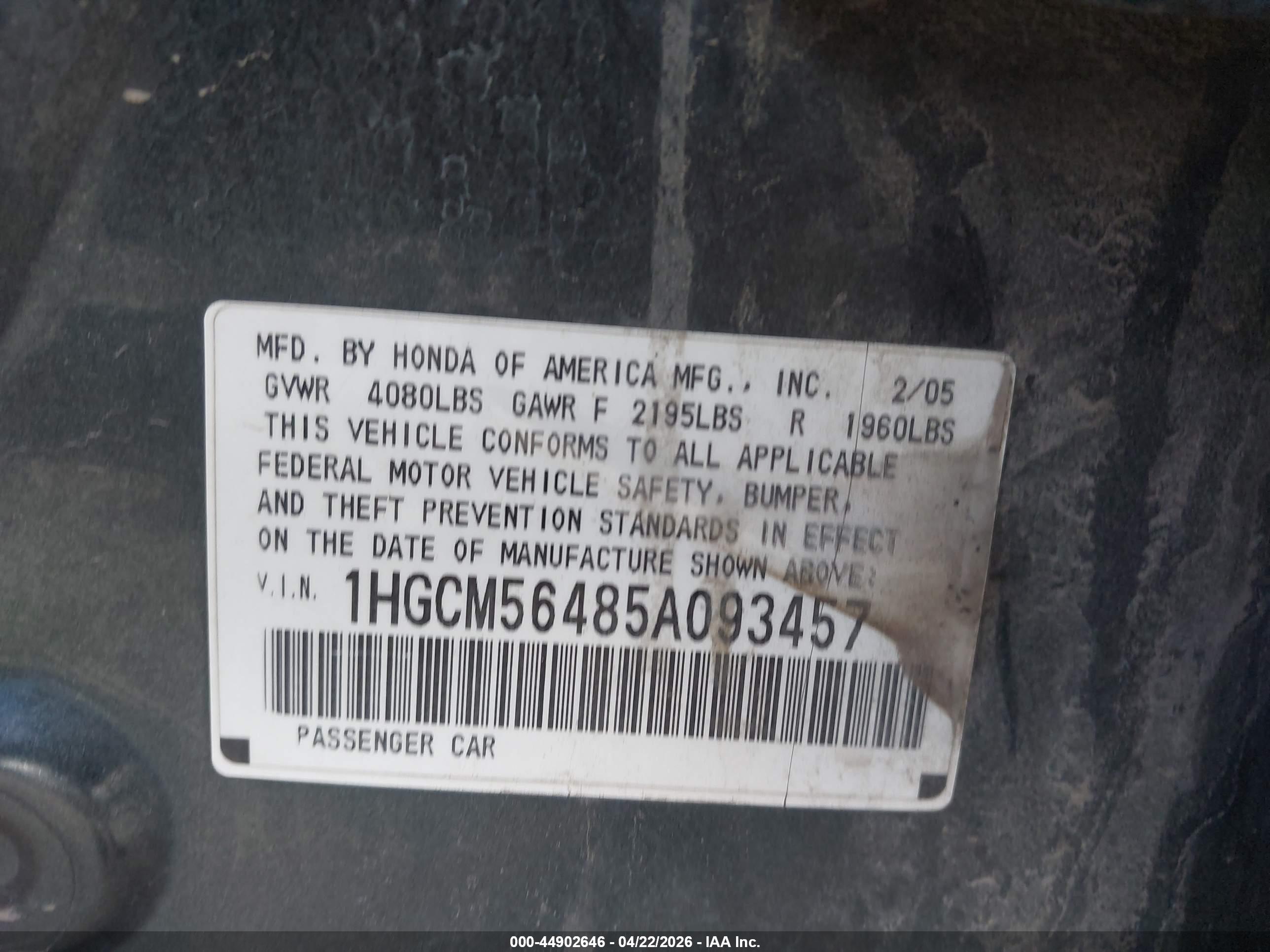 HONDA ACCORD image 9