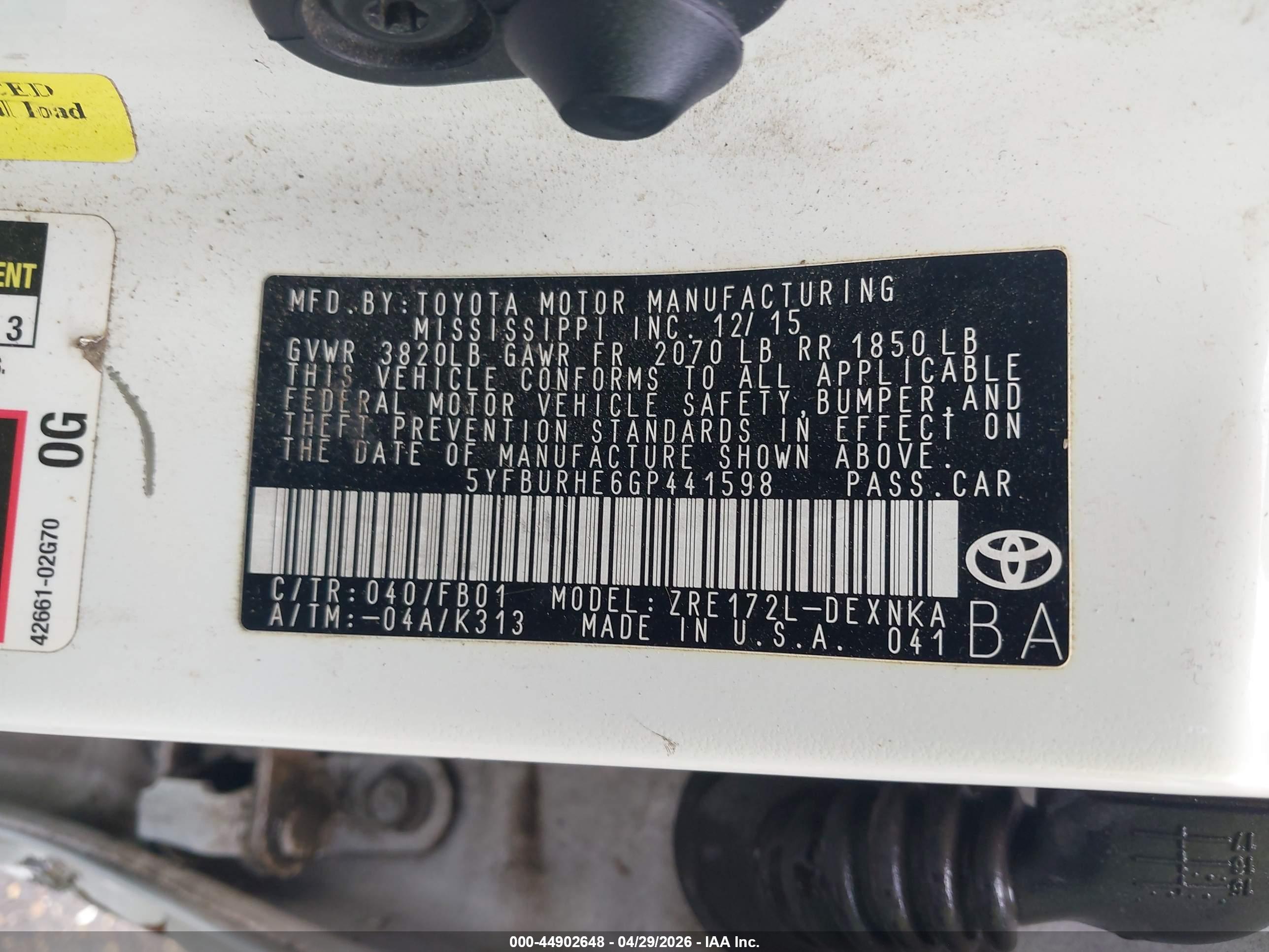 TOYOTA COROLLA image 9