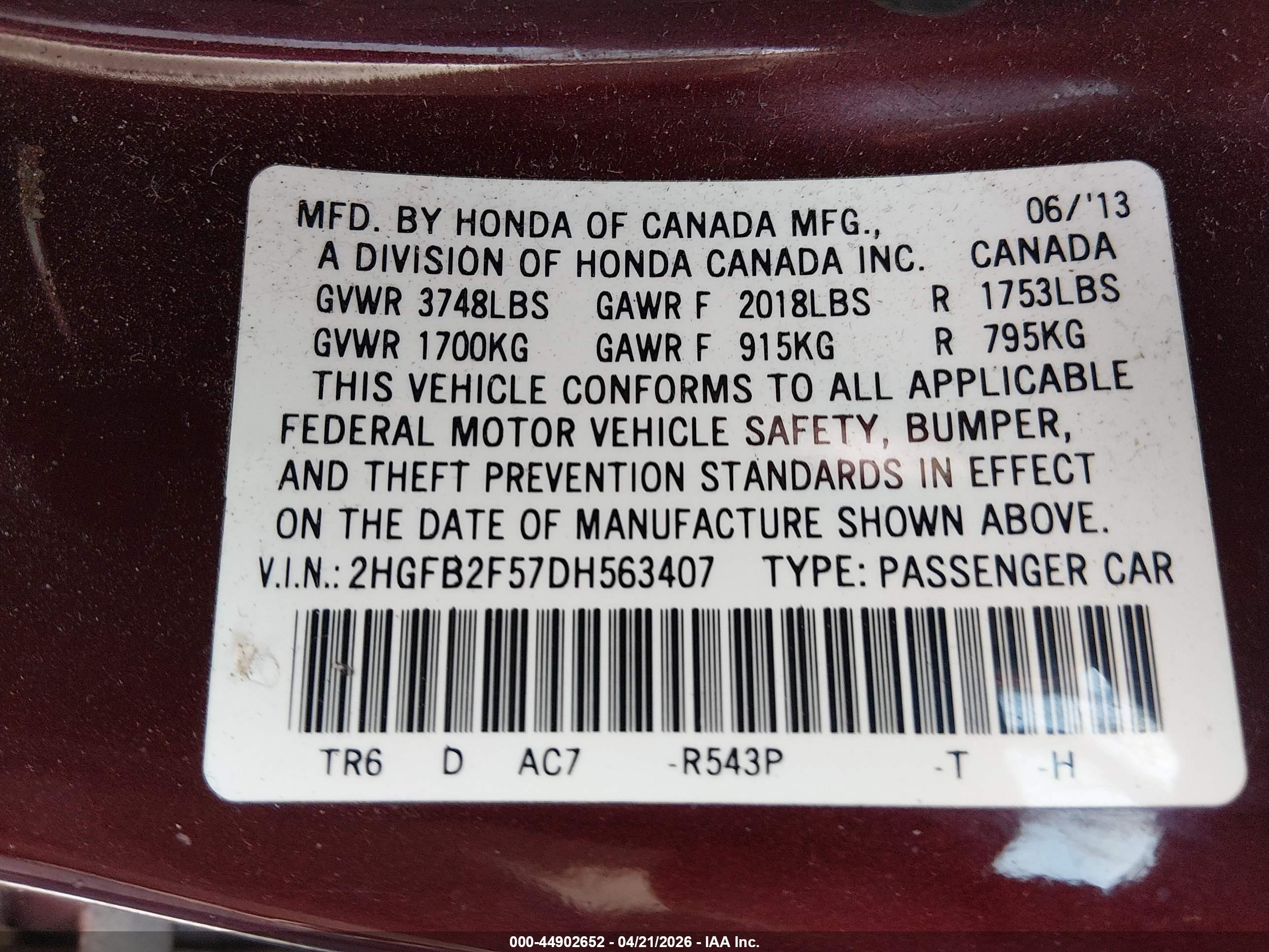 HONDA CIVIC image 9