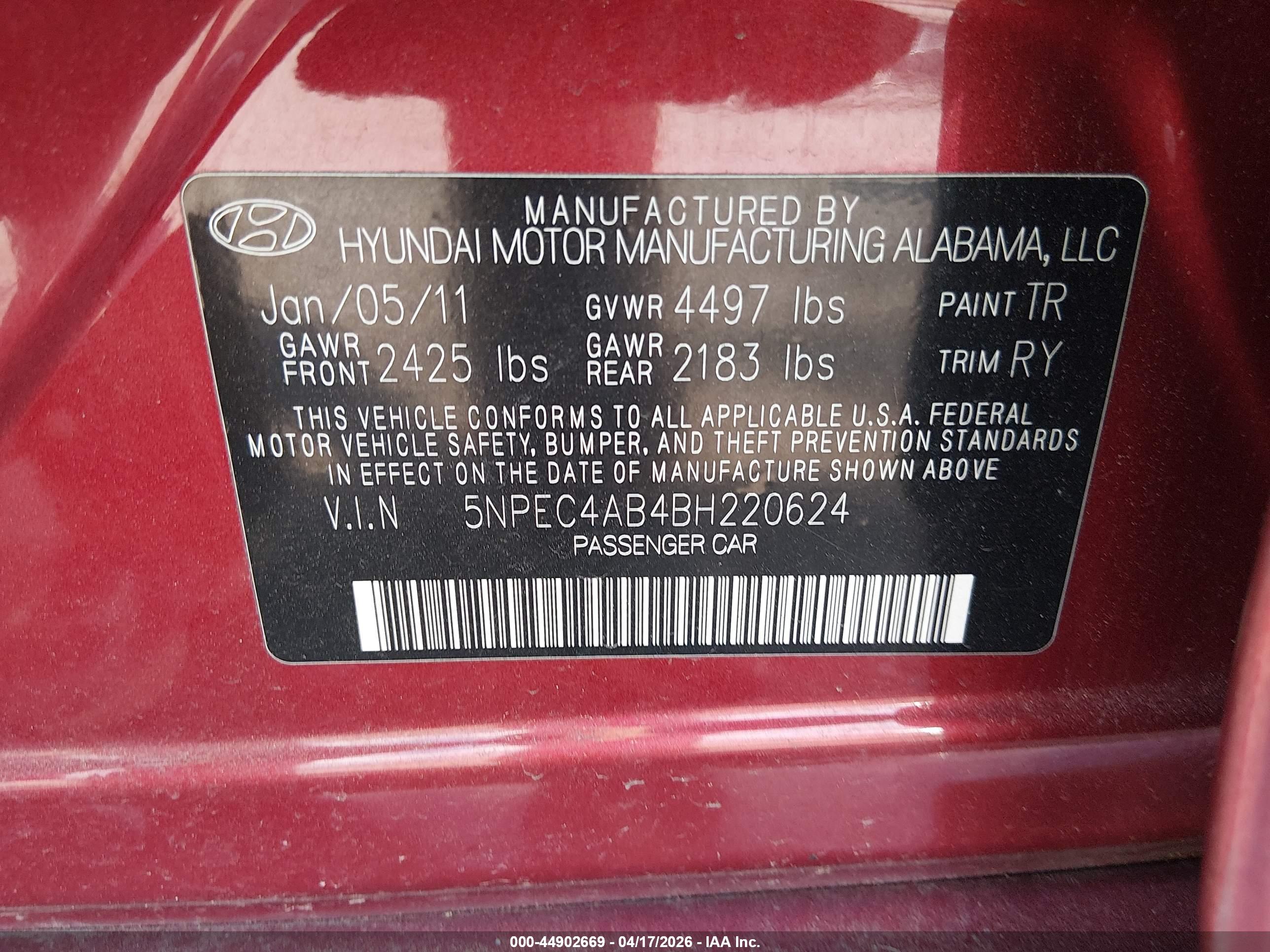 HYUNDAI SONATA image 9
