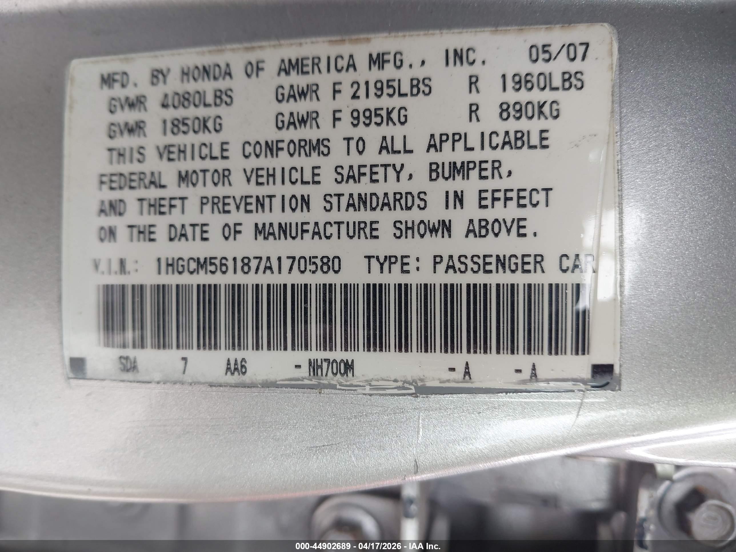 HONDA ACCORD image 9