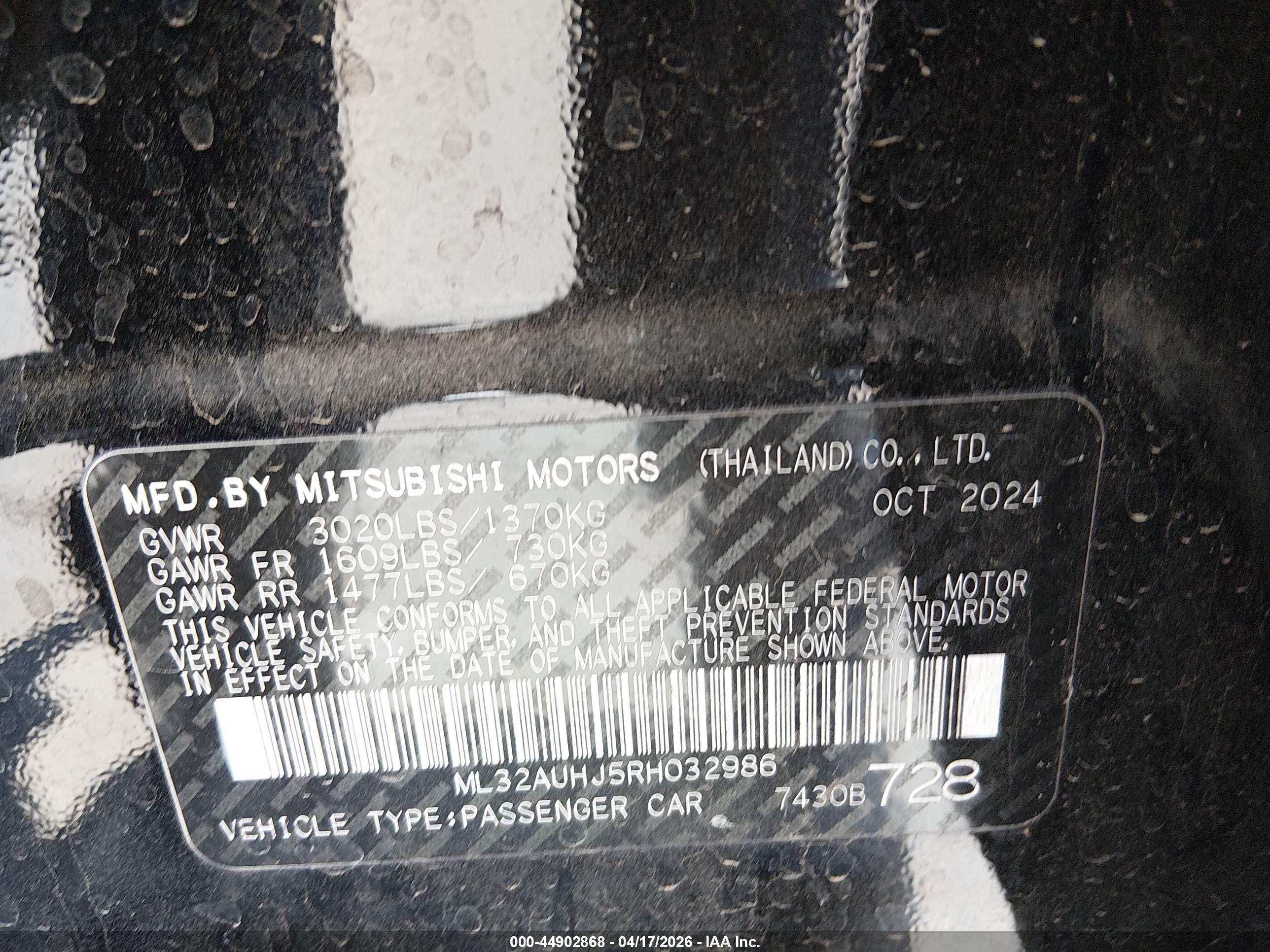 MITSUBISHI MIRAGE image 9