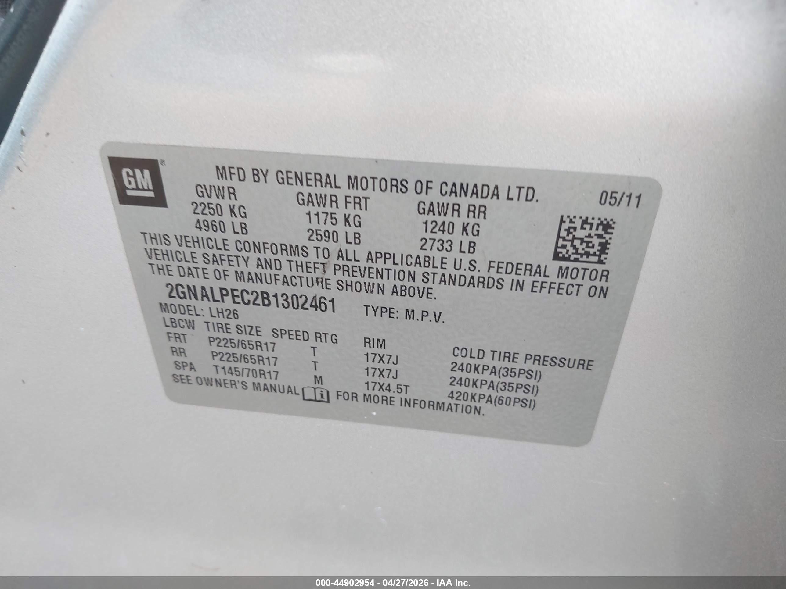 CHEVROLET EQUINOX image 9