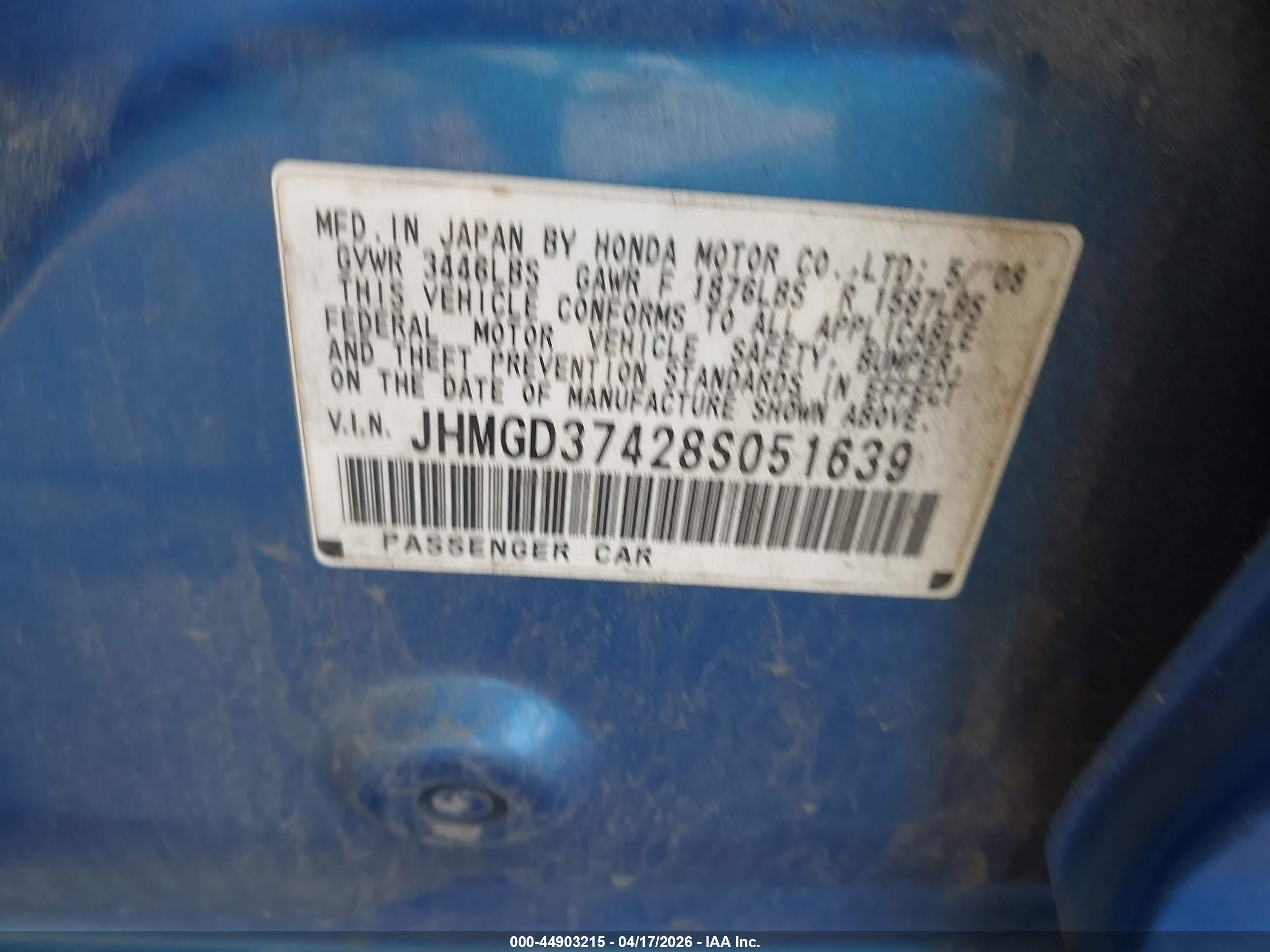 HONDA FIT image 9