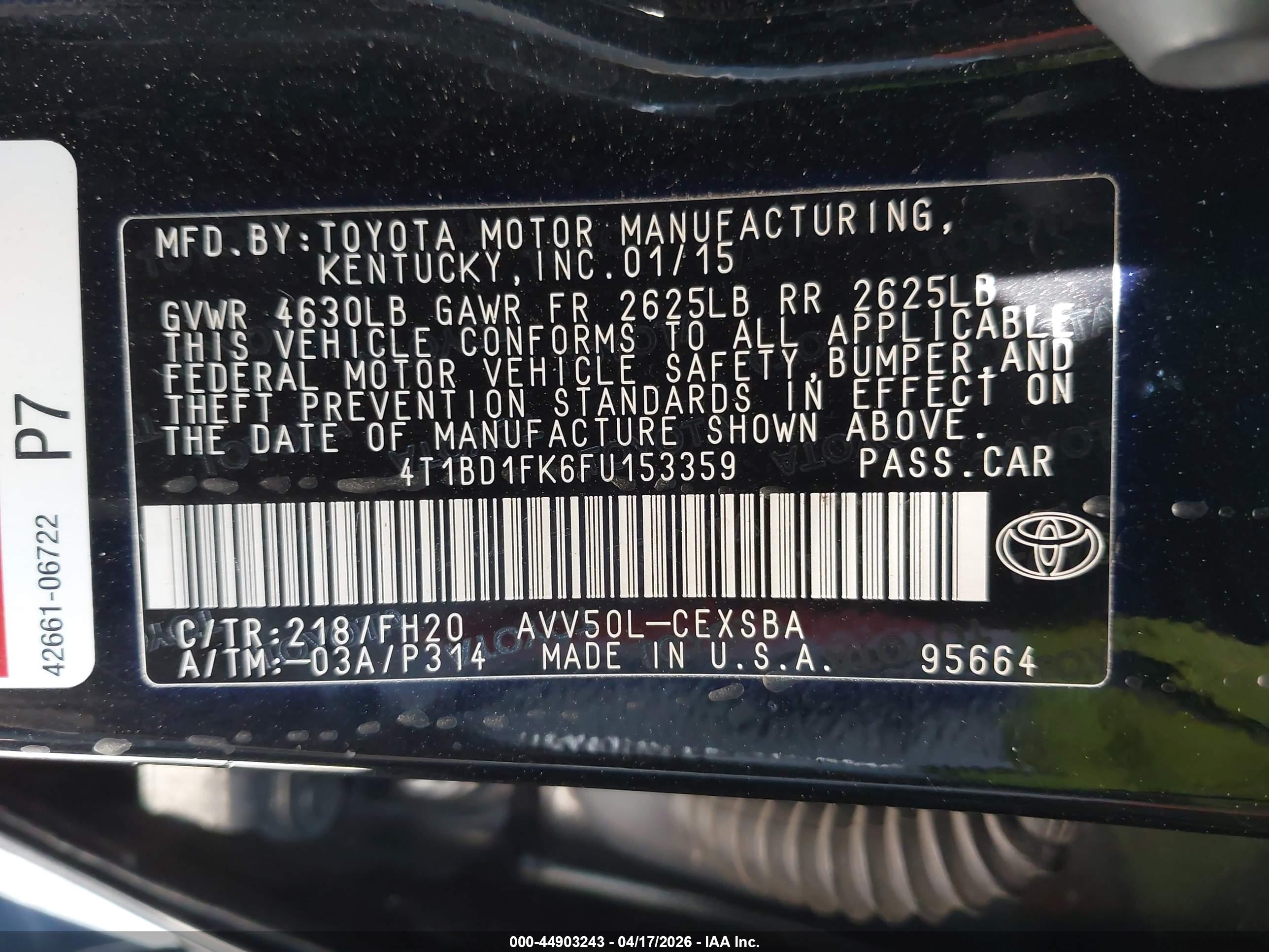 TOYOTA CAMRY image 9