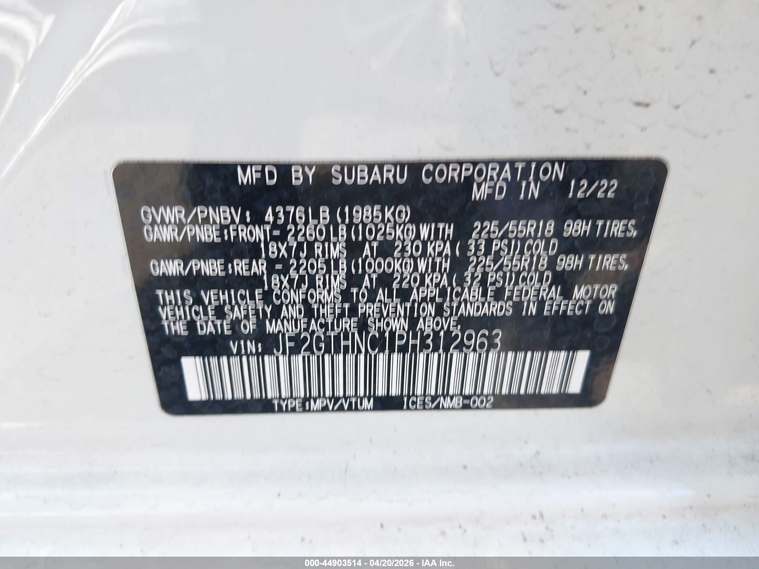 SUBARU CROSSTREK image 9