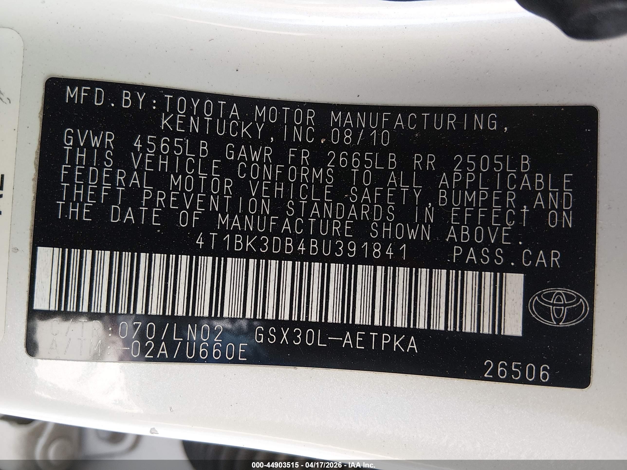 TOYOTA AVALON image 9
