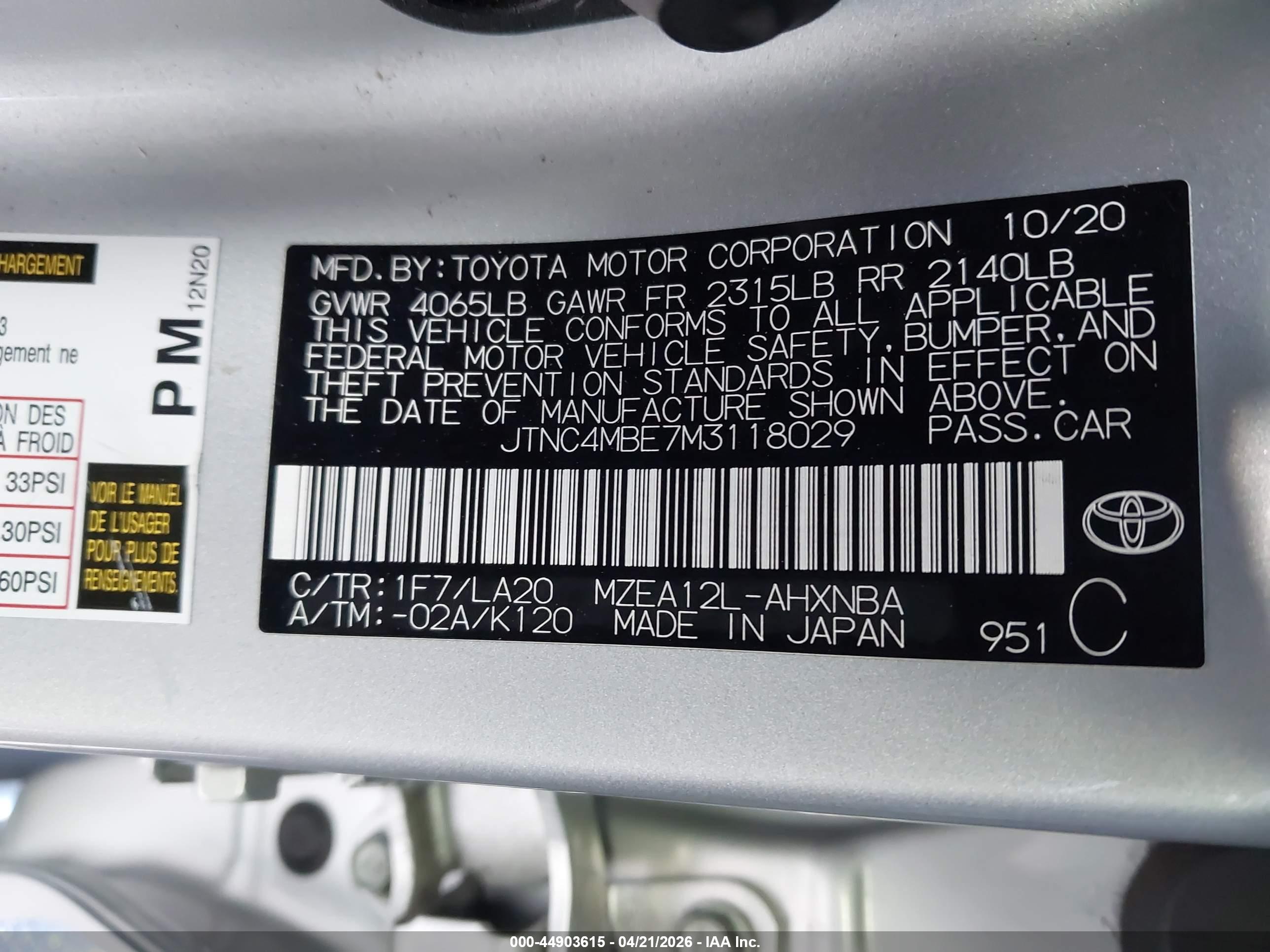 TOYOTA COROLLA image 9