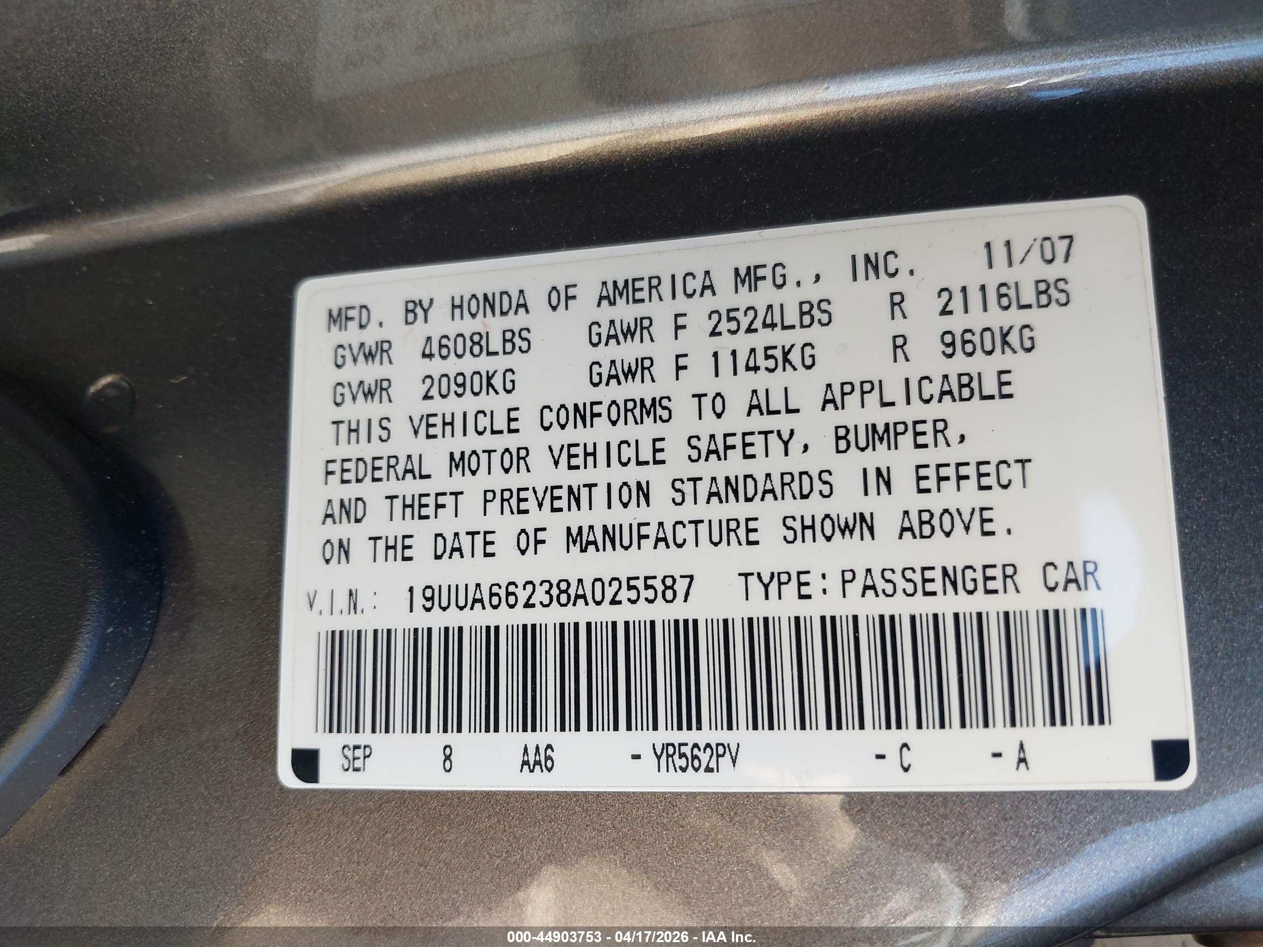 ACURA TL image 9