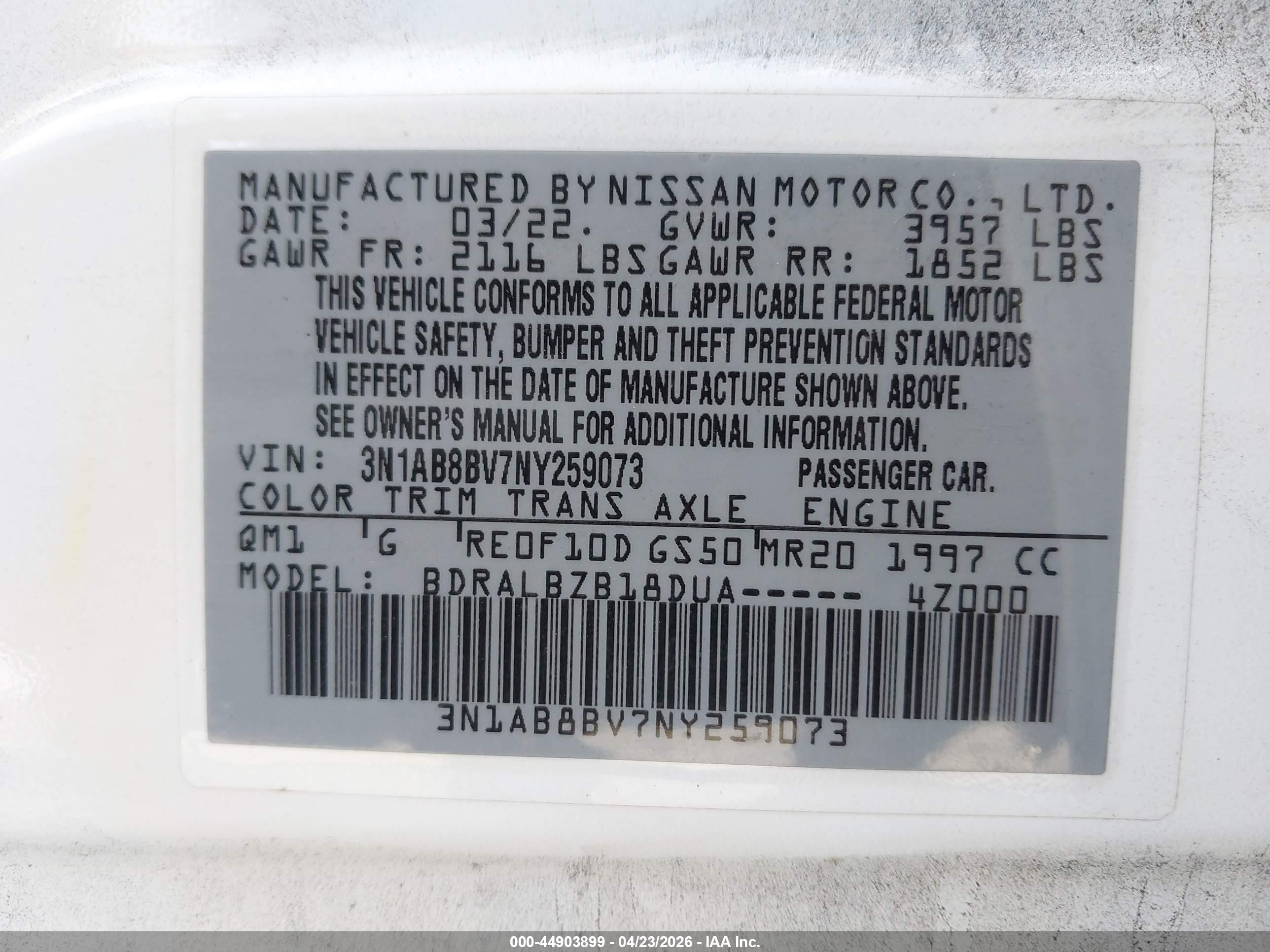 NISSAN SENTRA image 9