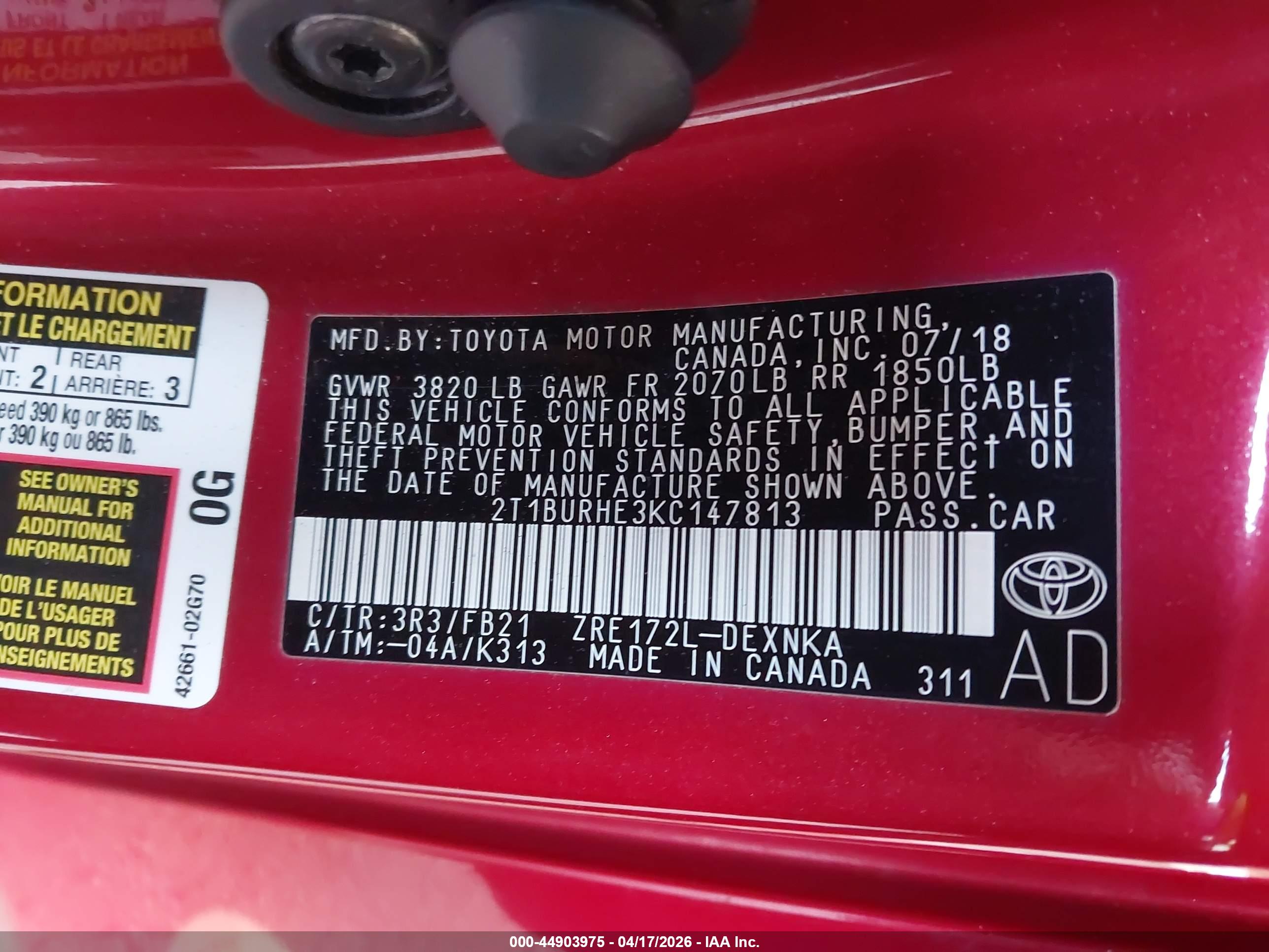 TOYOTA COROLLA image 9