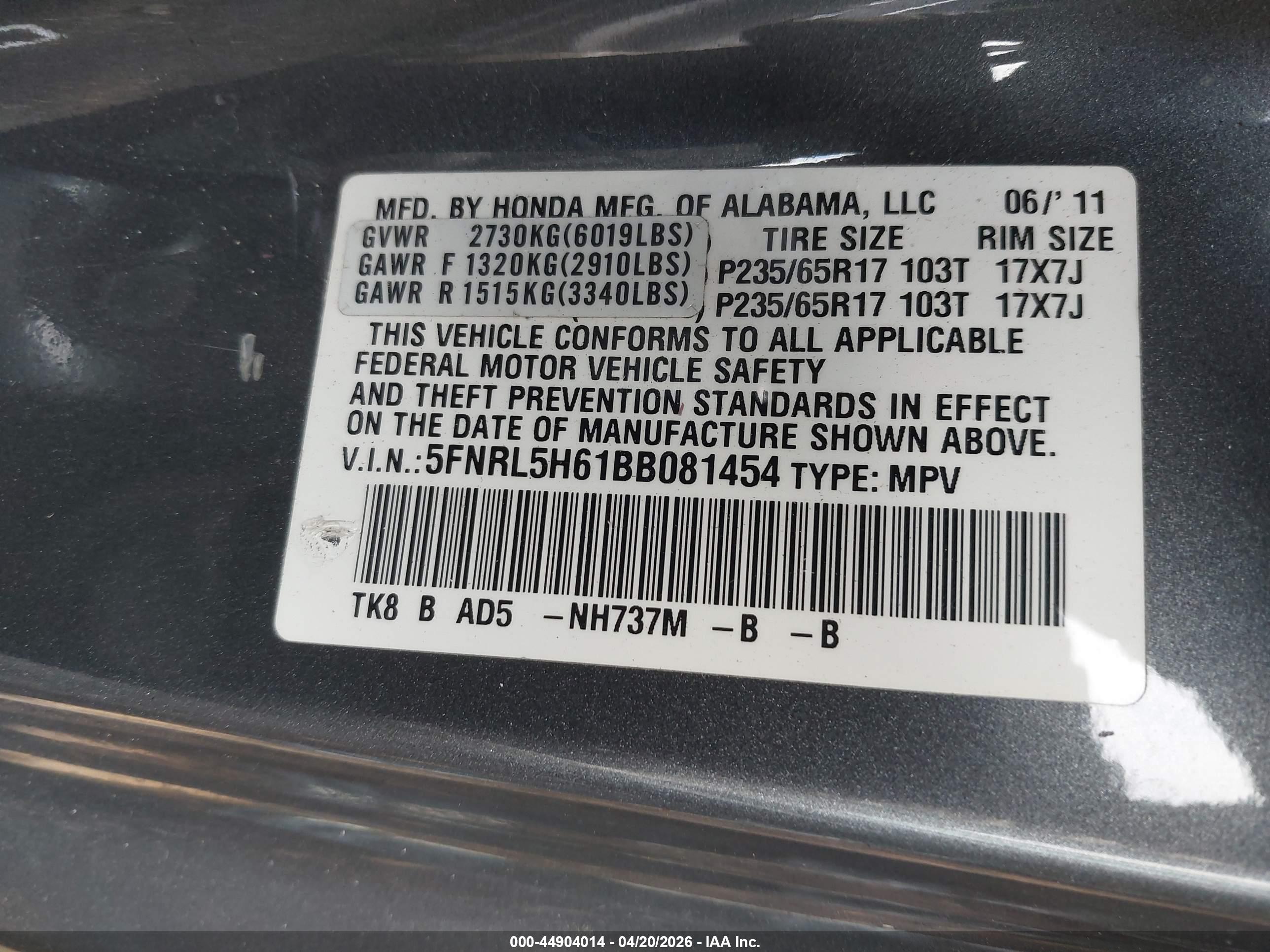 HONDA ODYSSEY image 9