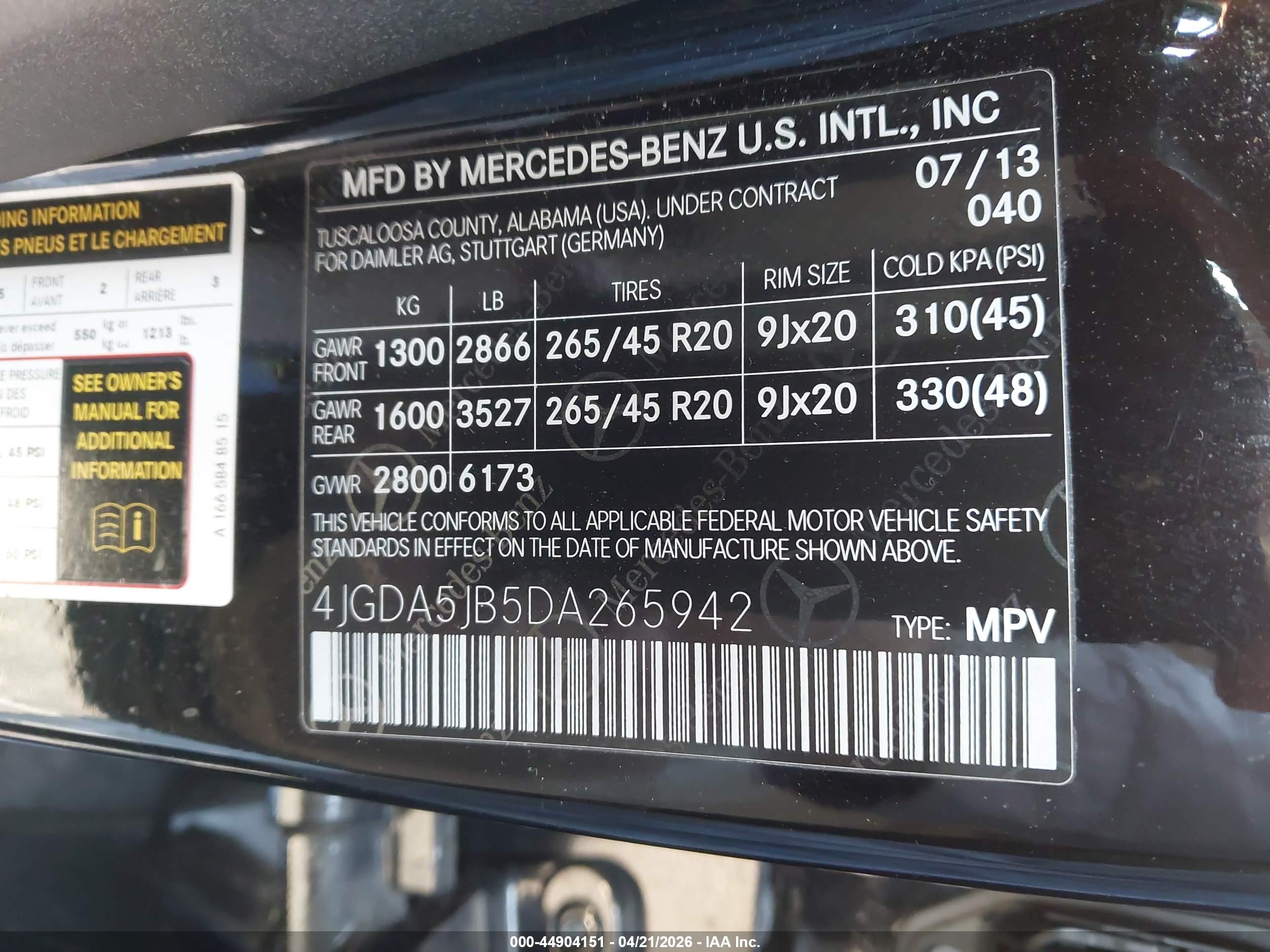 MERCEDES-BENZ ML image 9