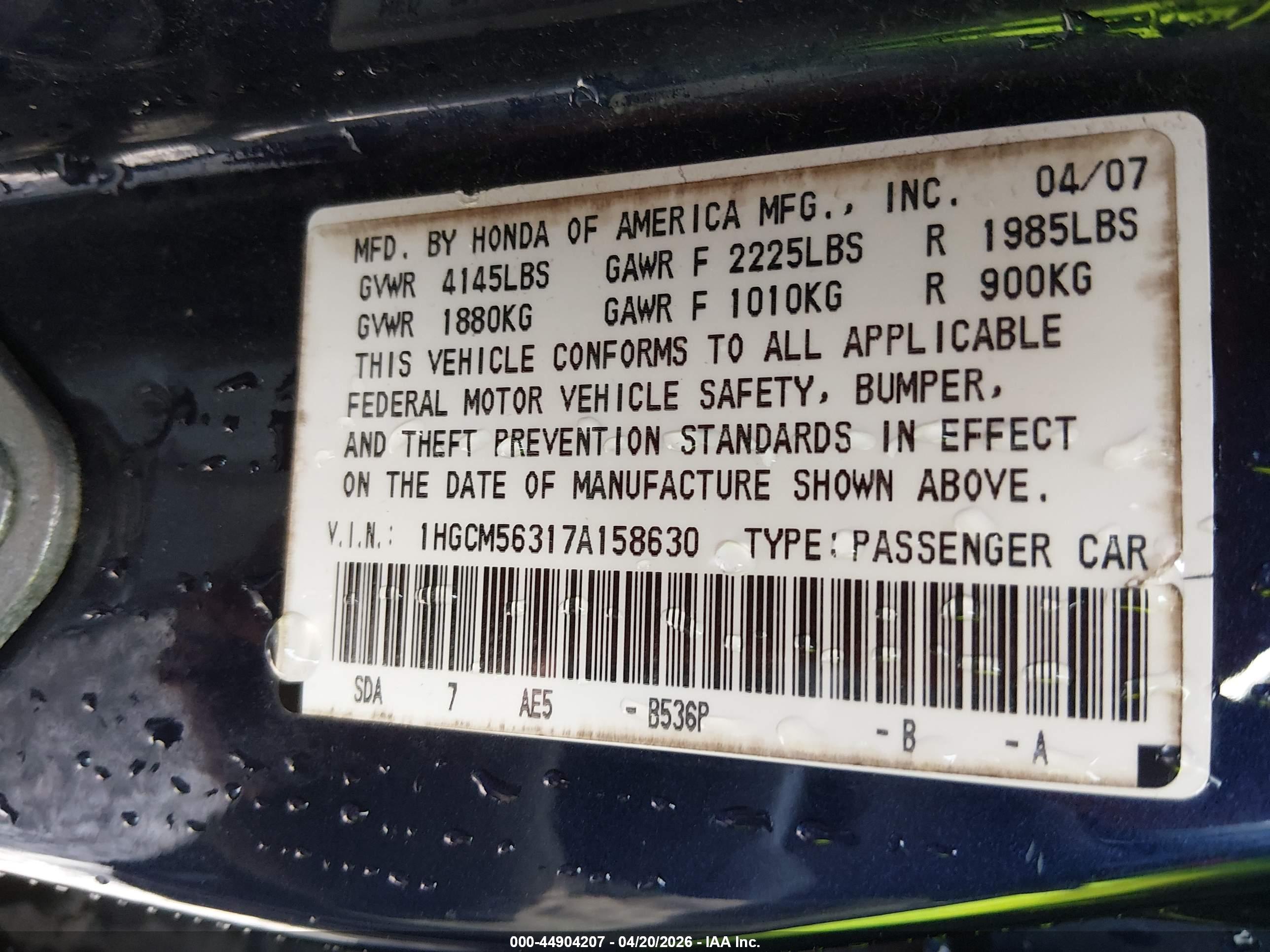 HONDA ACCORD image 9