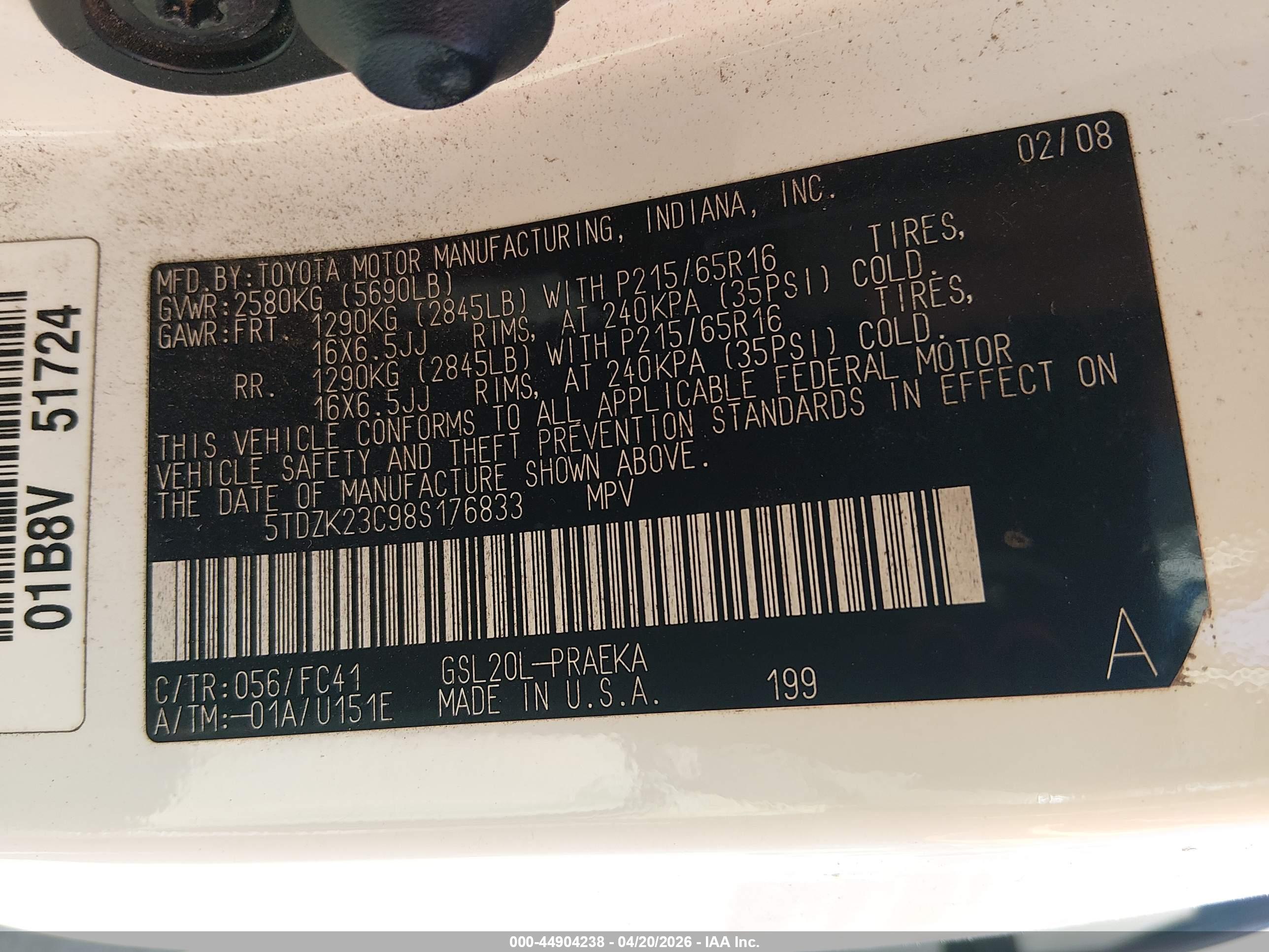 TOYOTA SIENNA image 9