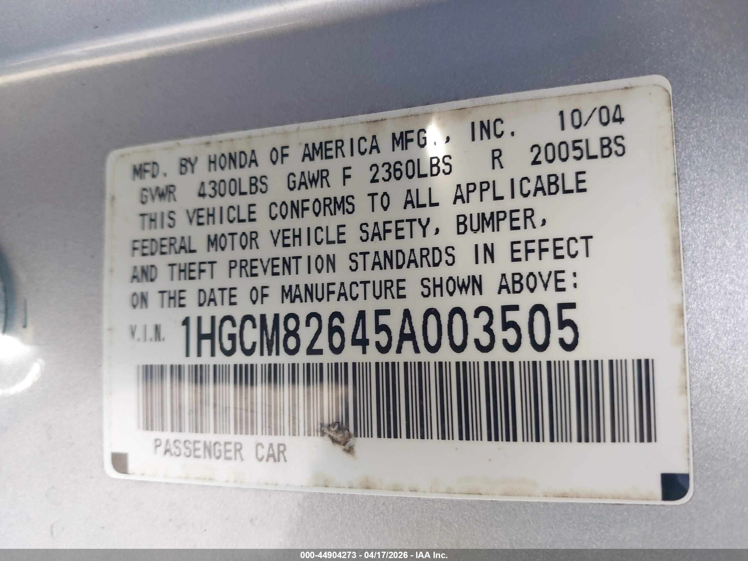 HONDA ACCORD image 9