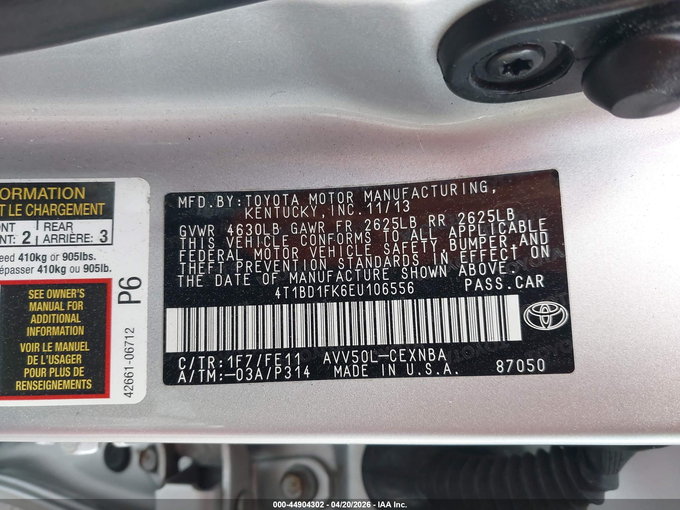 TOYOTA CAMRY image 9
