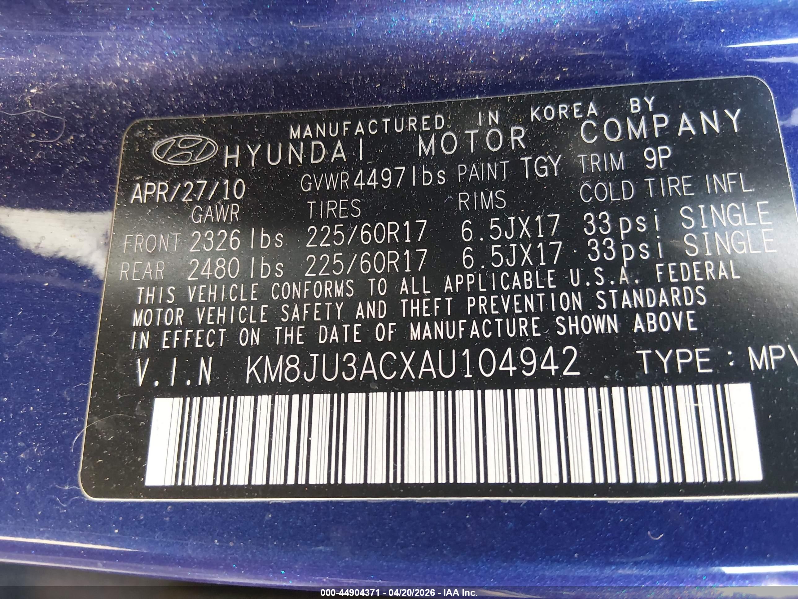 HYUNDAI TUCSON image 9