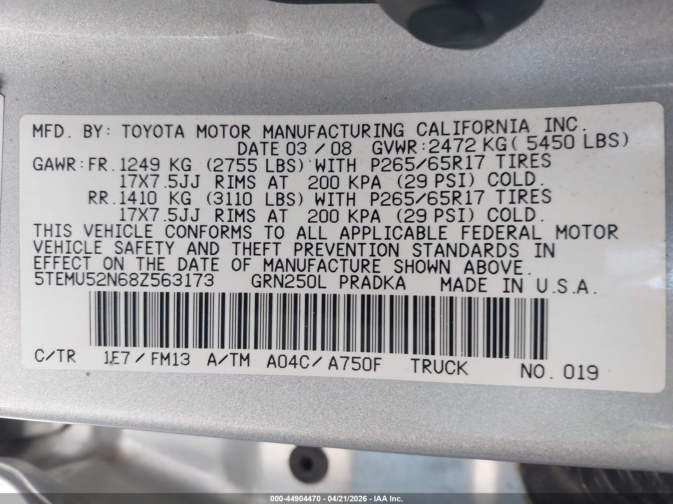 TOYOTA TACOMA image 9