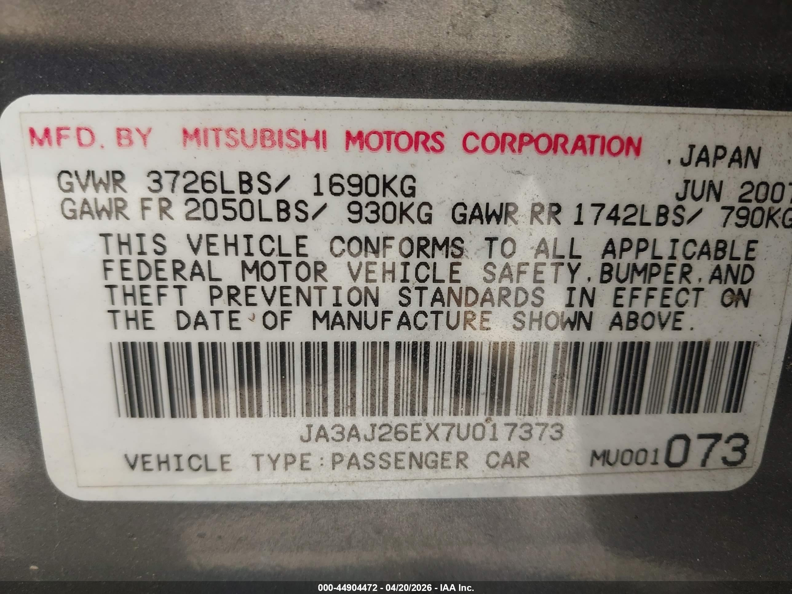 MITSUBISHI LANCER image 9