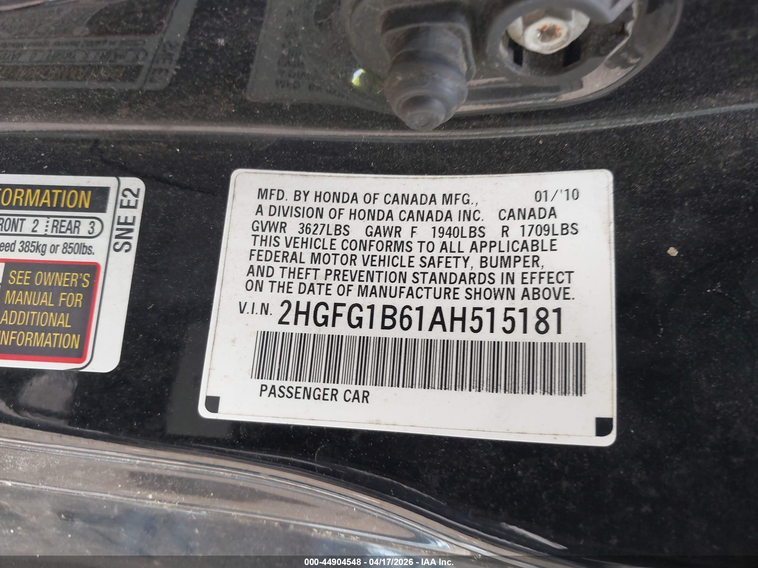 HONDA CIVIC image 9