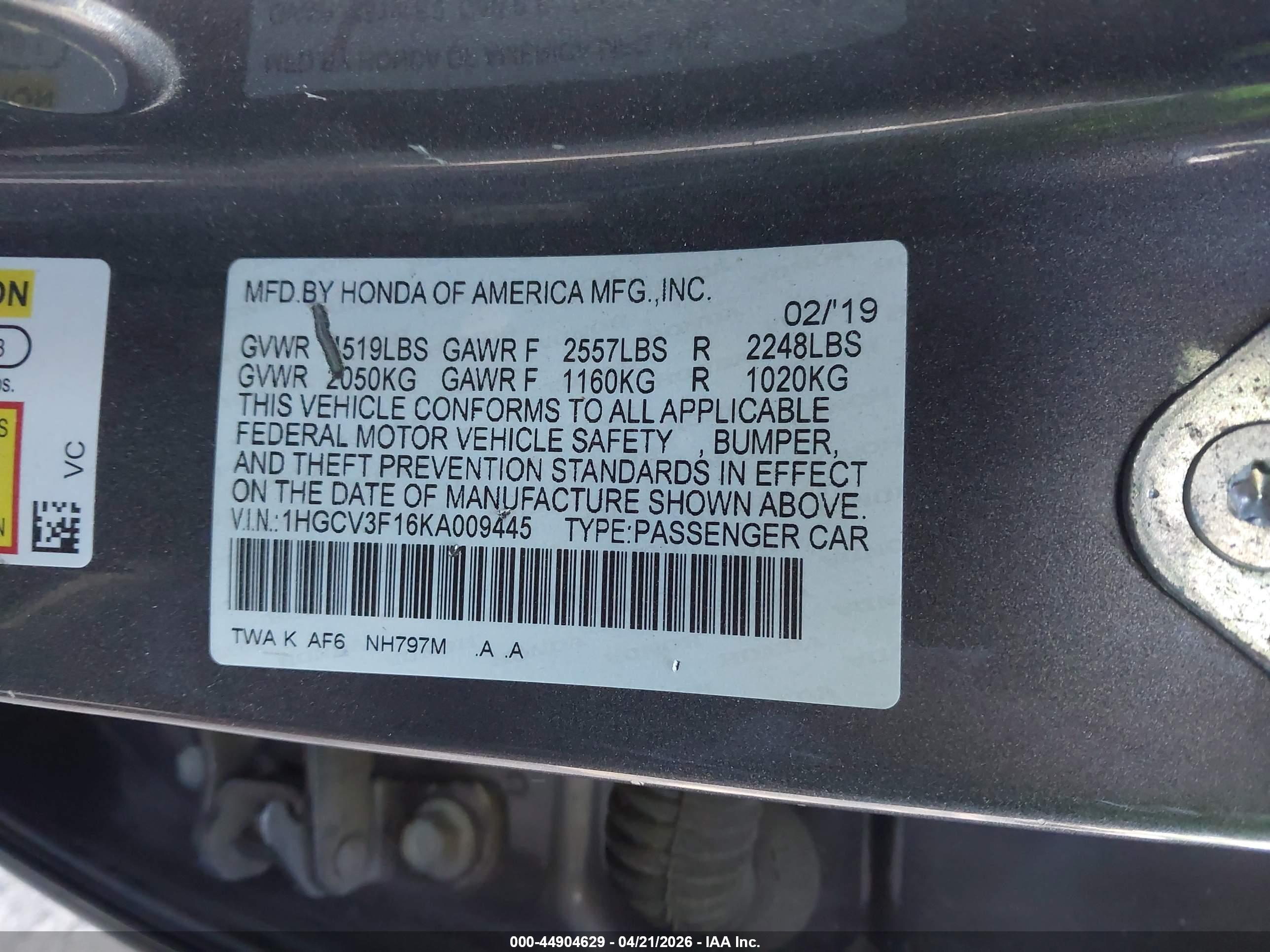 HONDA ACCORD image 9
