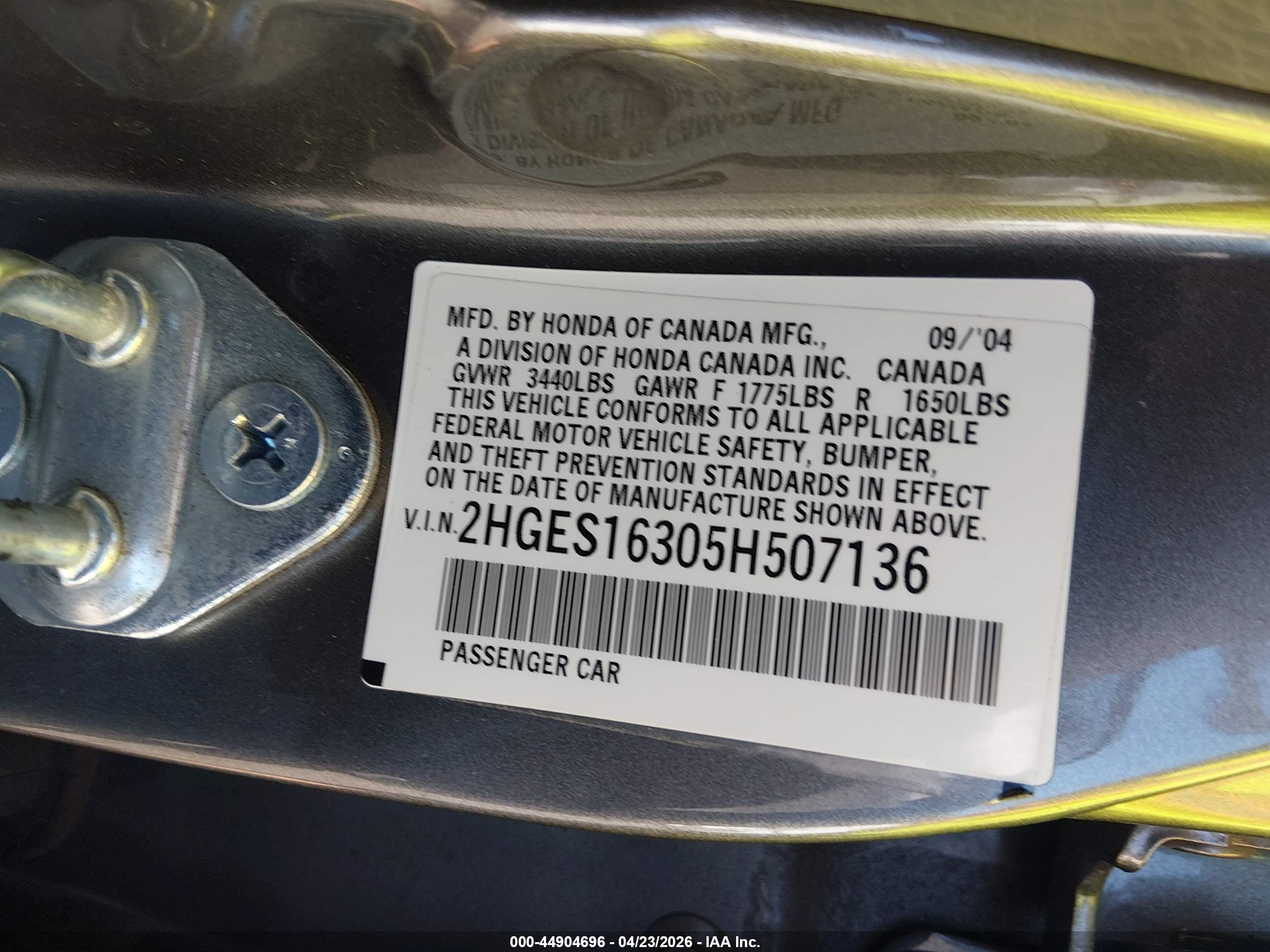 HONDA CIVIC image 9