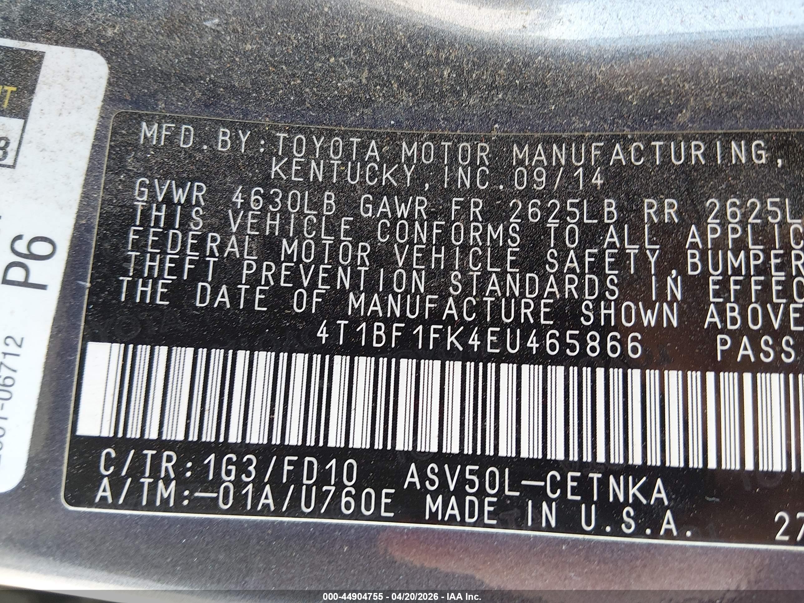 TOYOTA CAMRY image 9