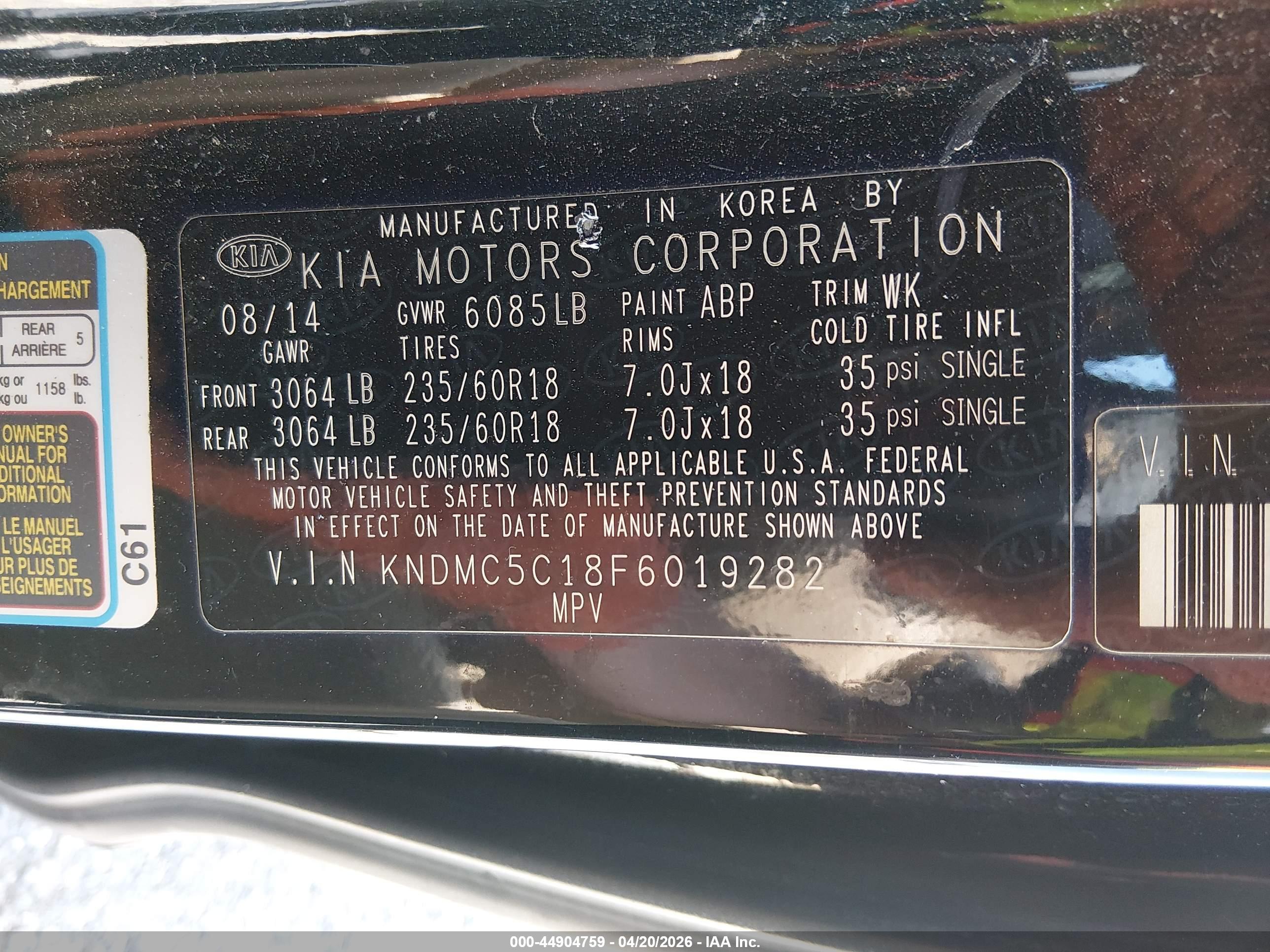 KIA SEDONA image 9