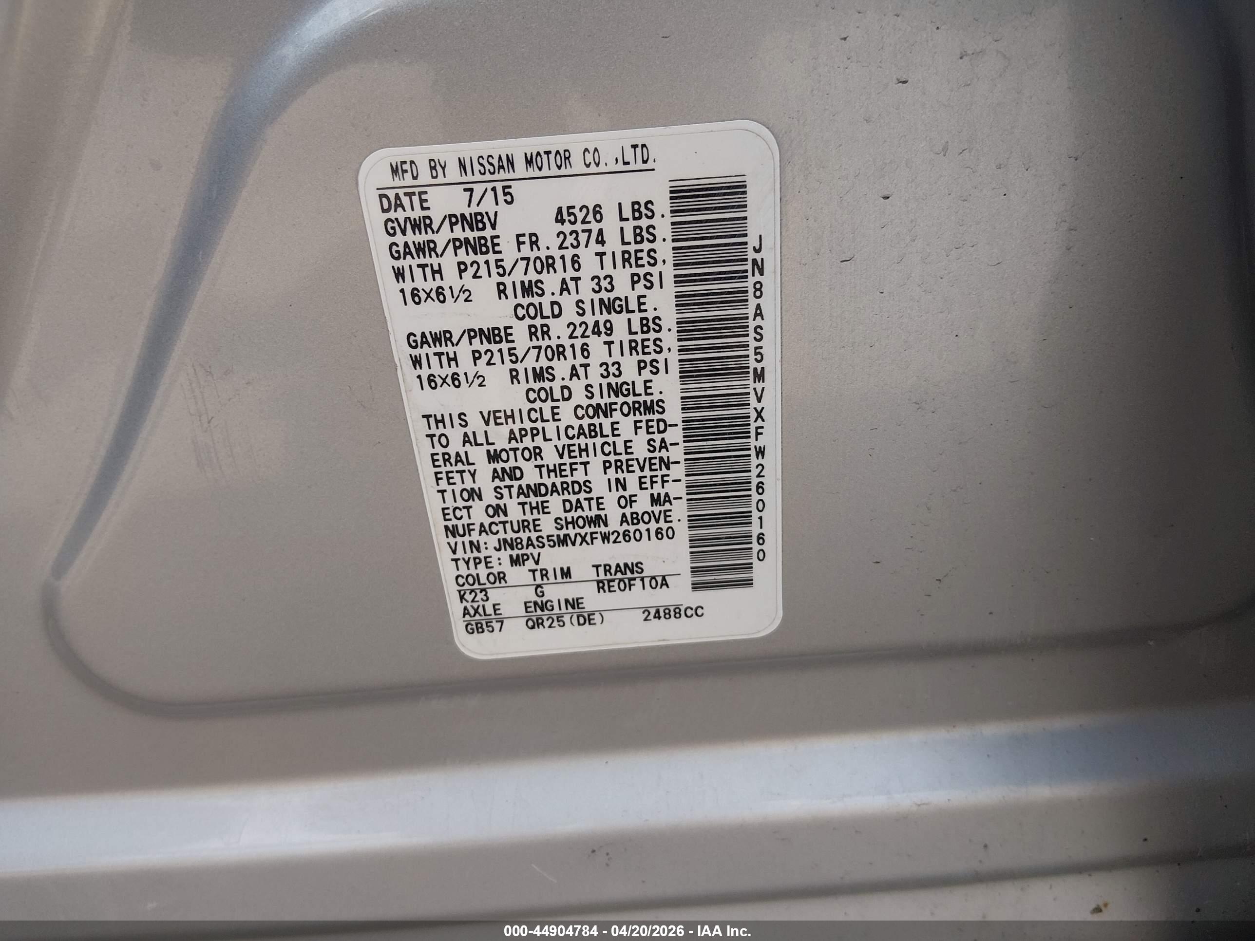 NISSAN ROGUE image 9