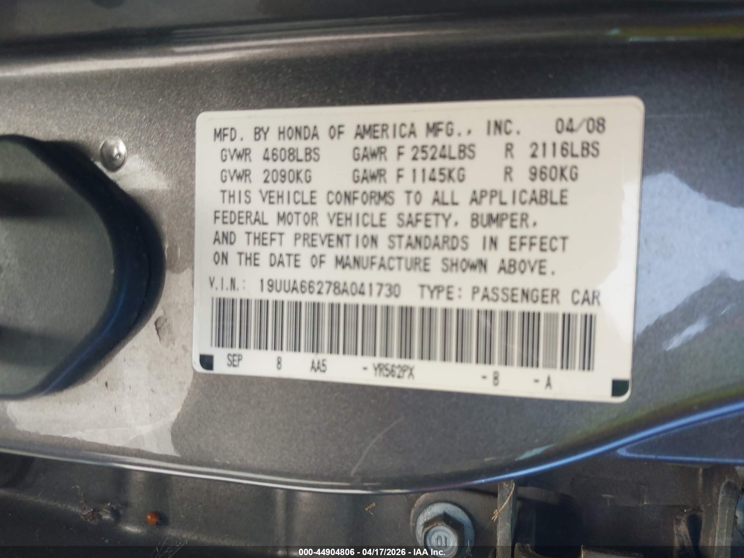 ACURA TL image 9