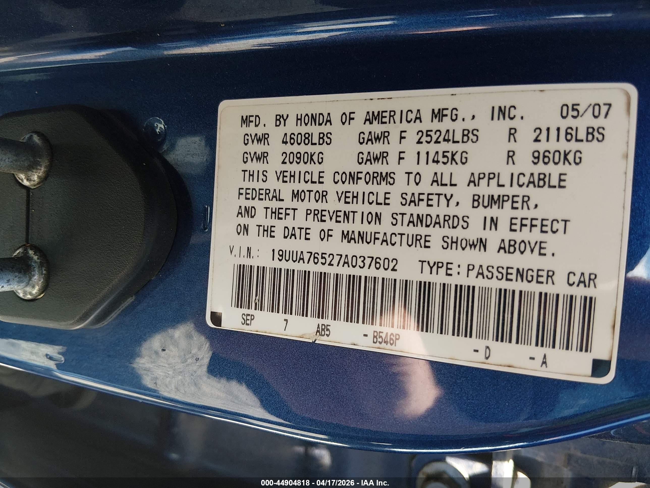 ACURA TL image 9