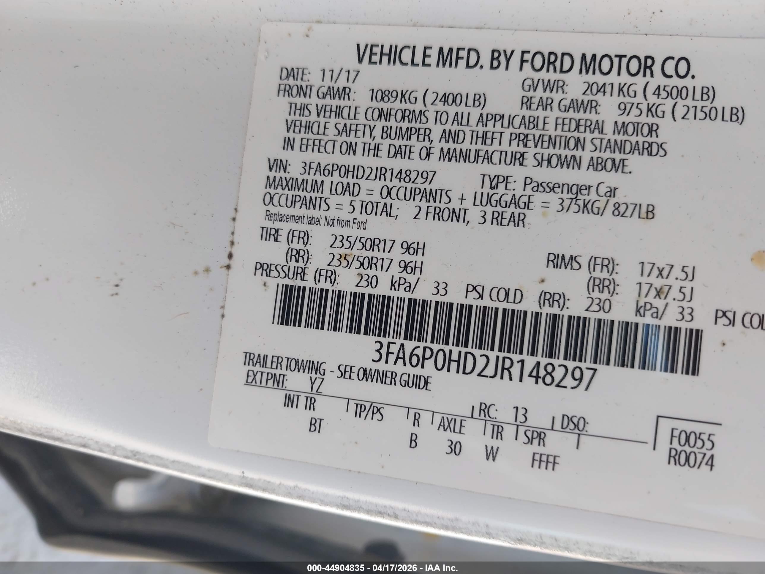 FORD FUSION image 9
