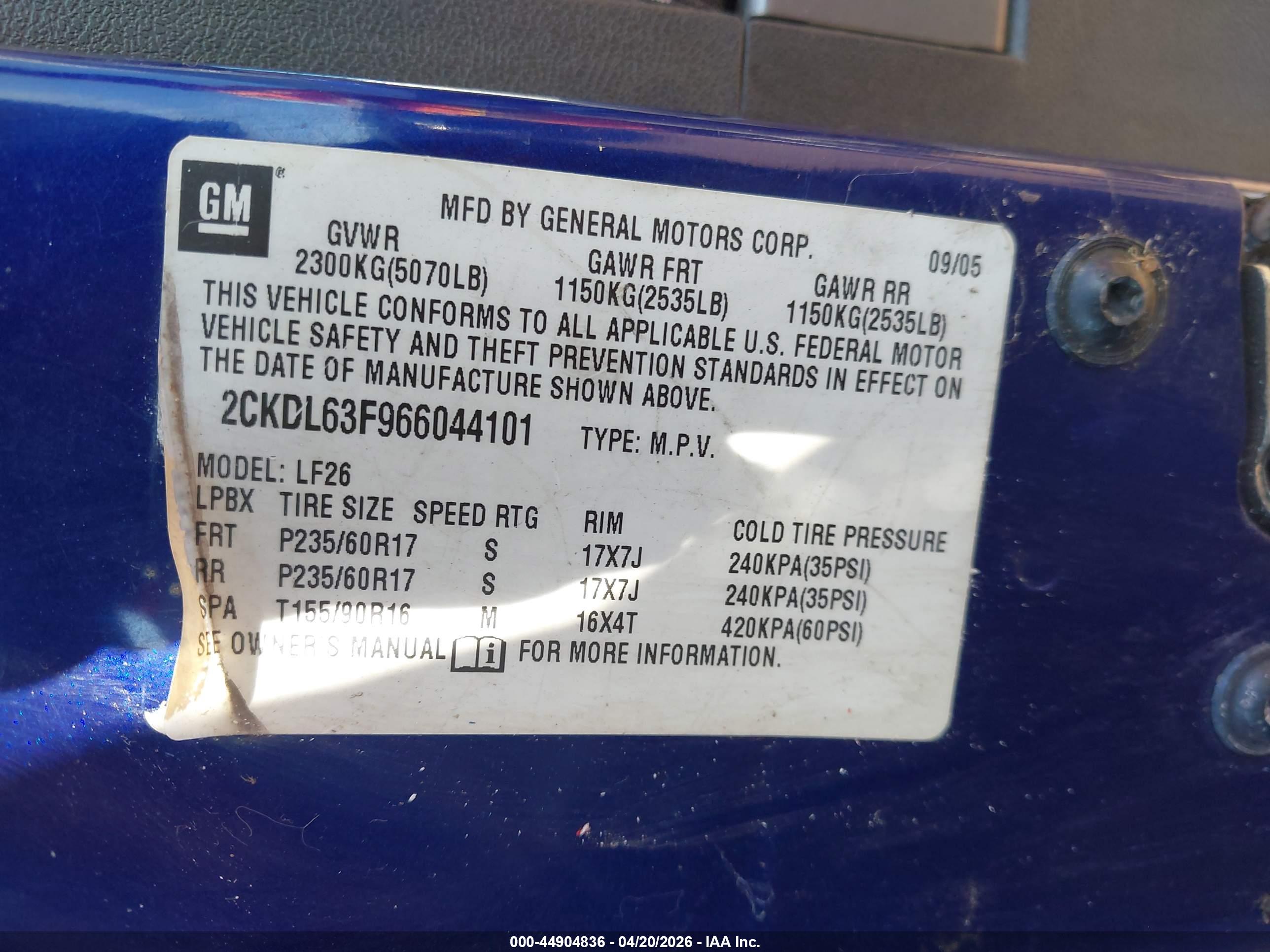 PONTIAC TORRENT image 9