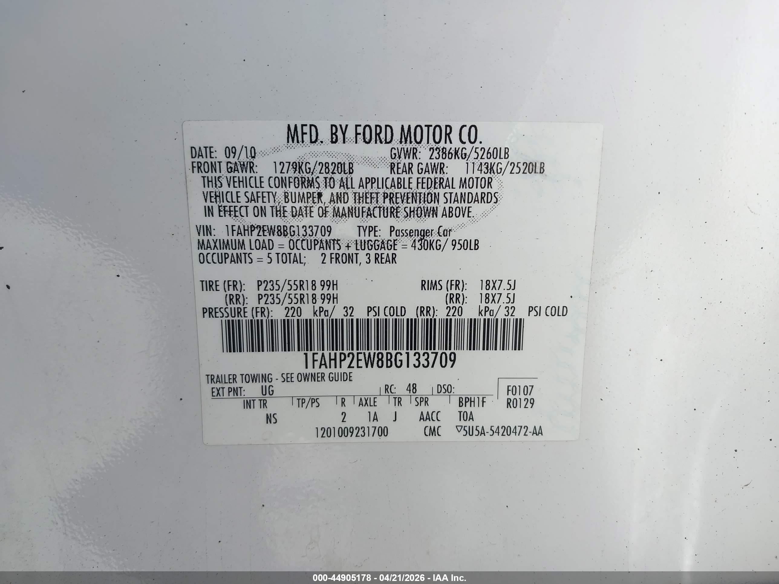 FORD TAURUS image 9