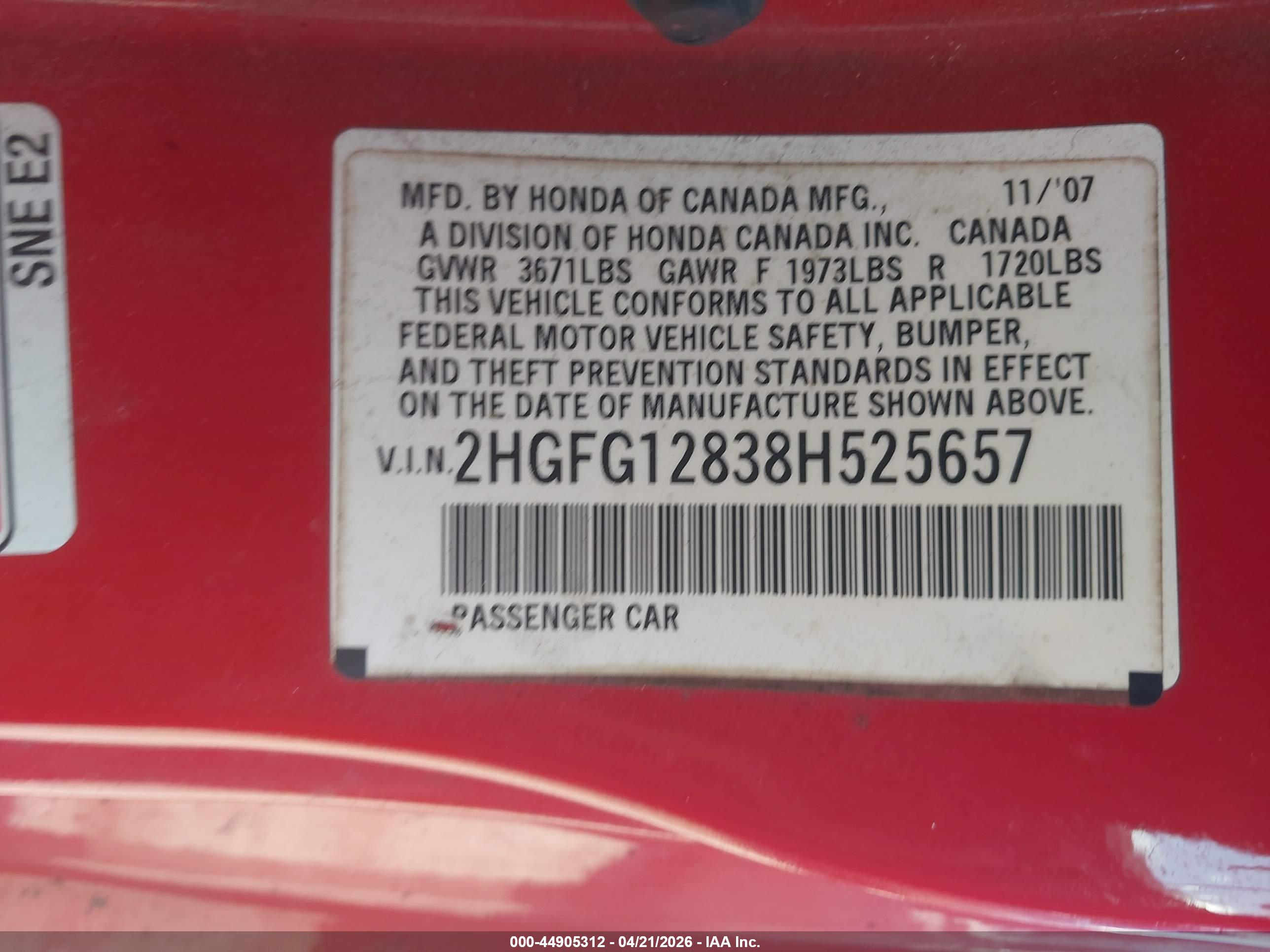 HONDA CIVIC image 9